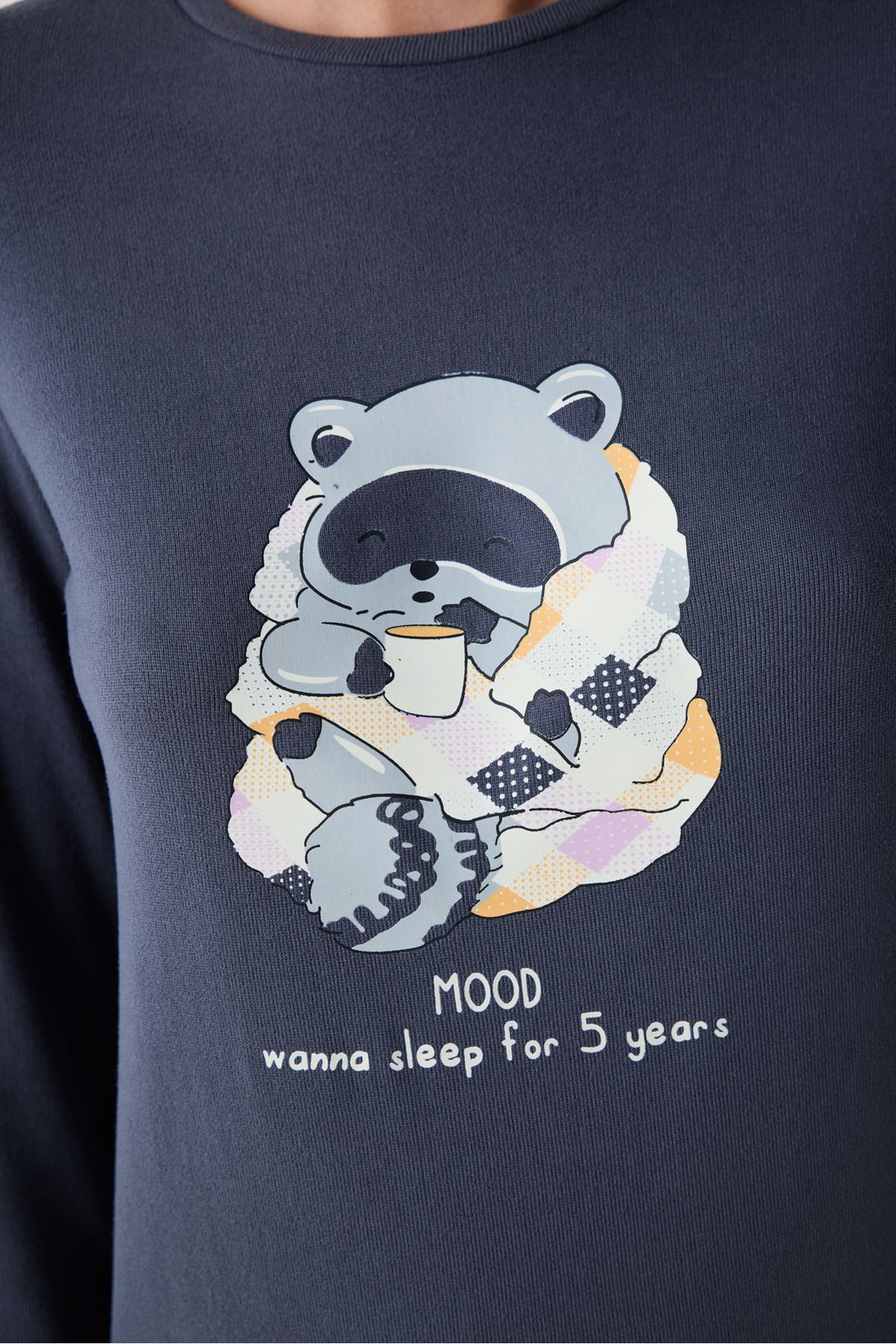 Penti-Sleep Mood Thermal Grey T-Shirt-Pyjama-Oberteil 3