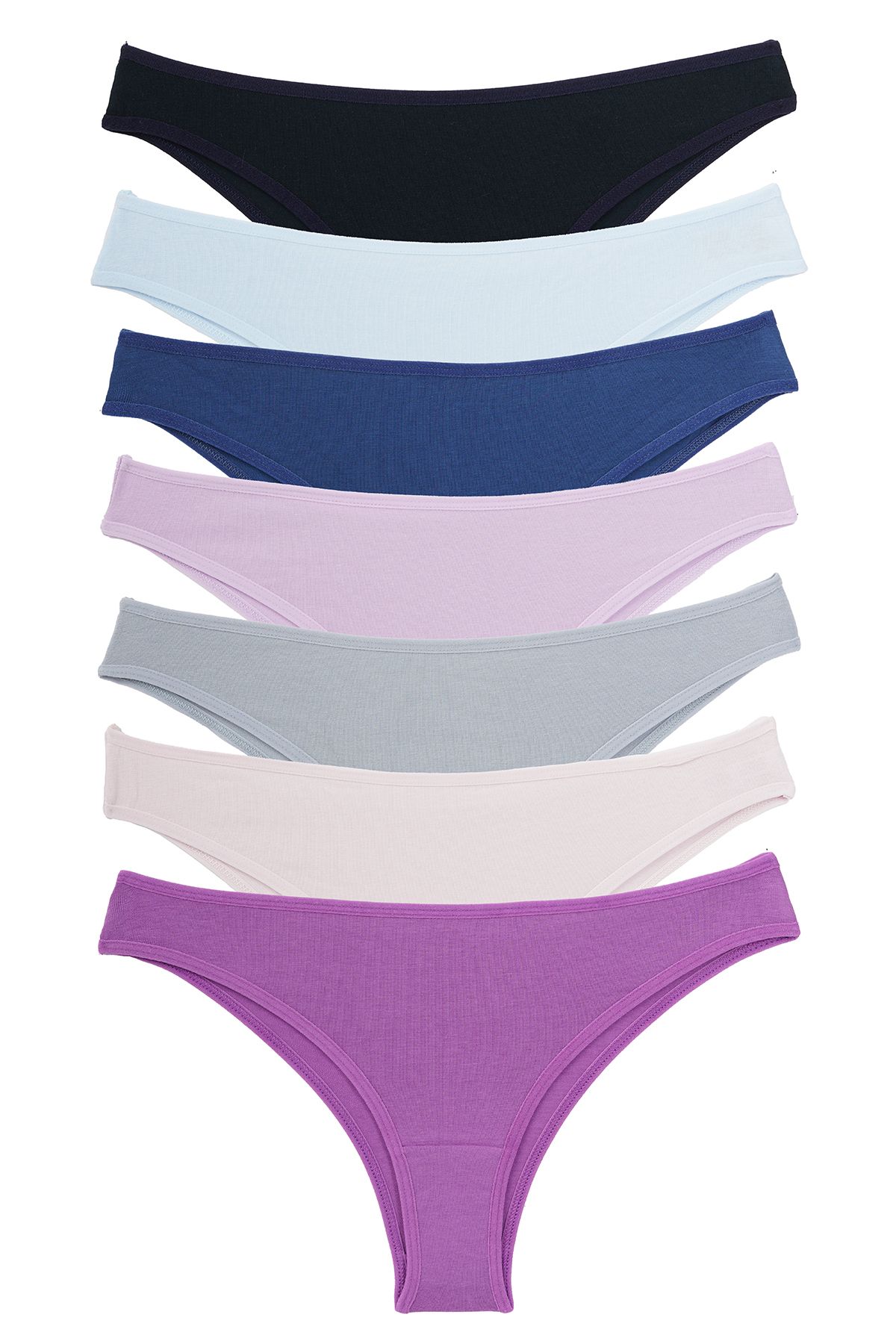 Nicoletta-Pack of 7 Lycra Brazillian Indigo Women's Panties 1