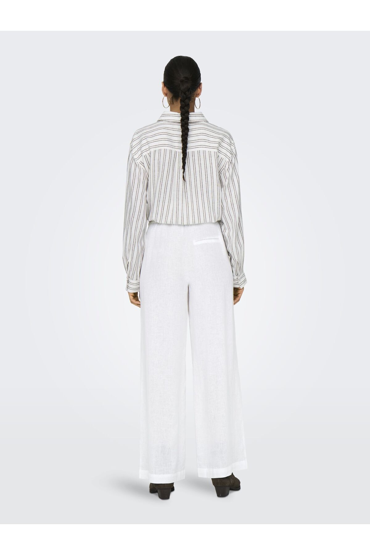ONLY-Schlauch Mit Weitem Beinschnitt Onltokyo Hohe Taille Gerade Geschnitten Schlauch 4