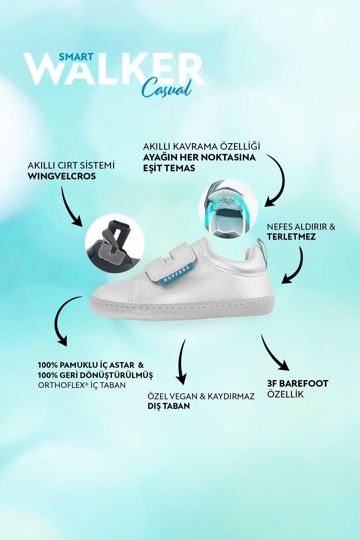 HOPFRÖG-Smart Walker - Pantofi casual pentru copii, argintii, luminoși 2