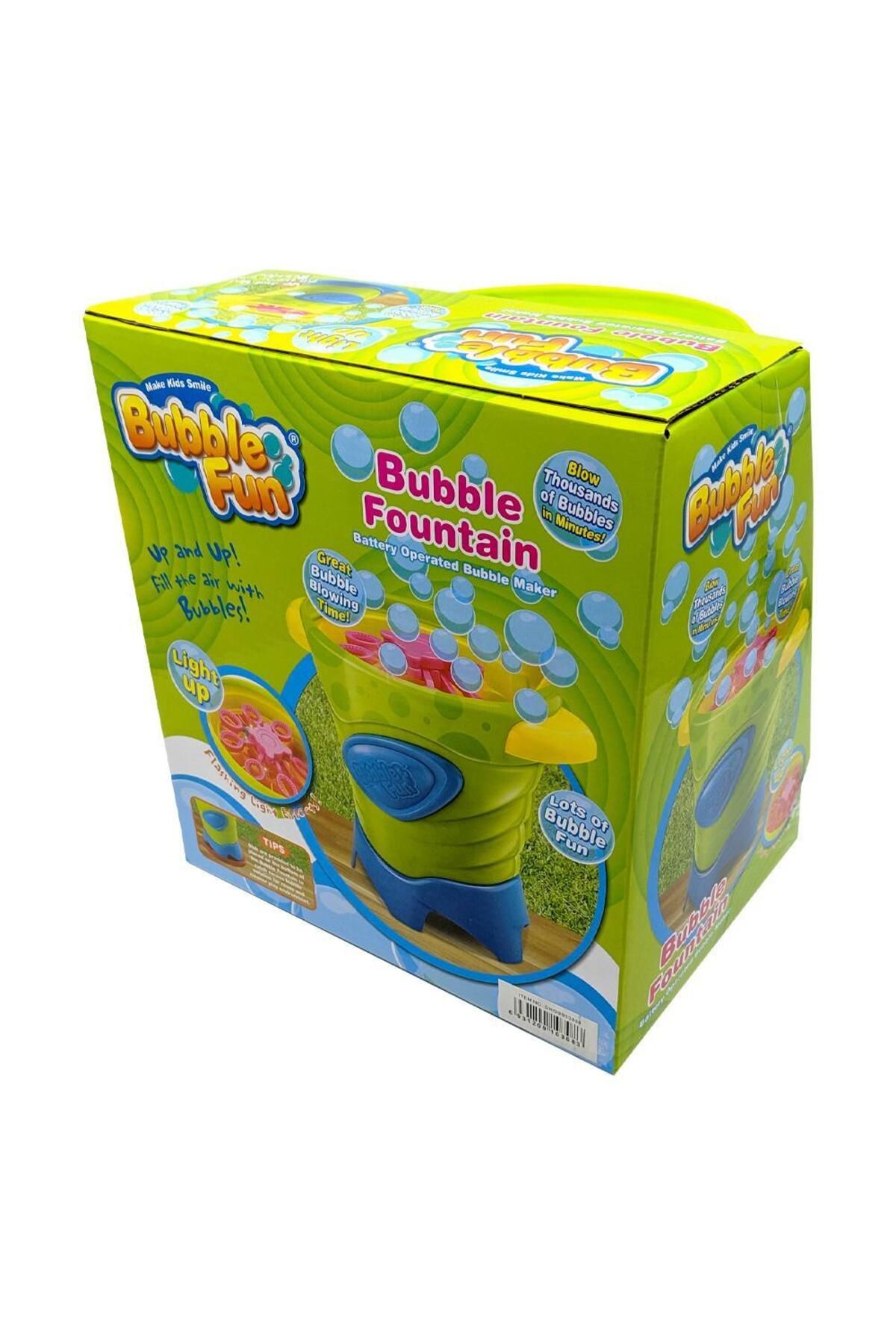 Power Joy-نافورة الفقاعات Bubble Fun المضيئة بمحلول الفقاعات سعة 4 أونصات، تعمل بالبطارية 3