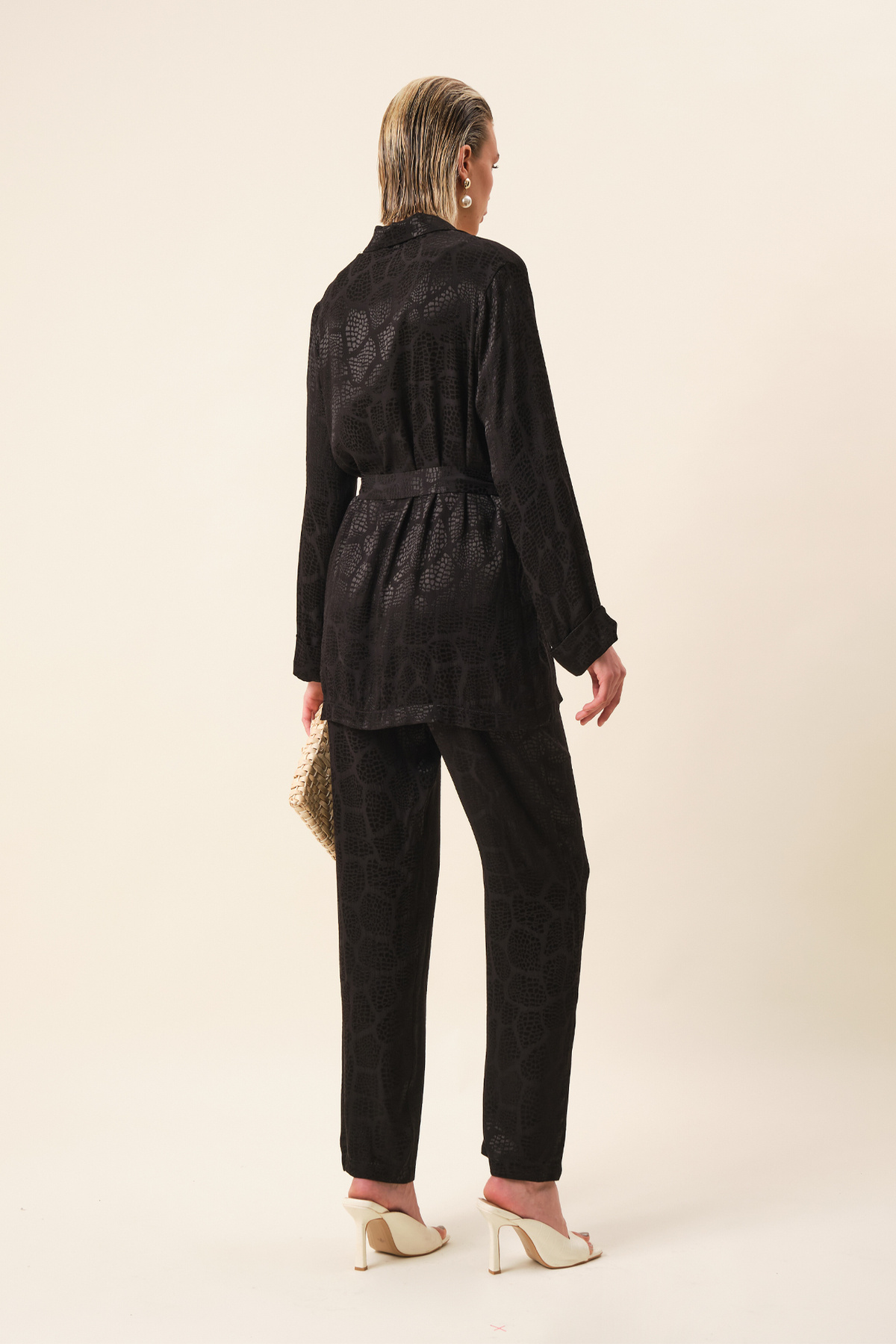 VERDA-Set dublu 100% viscoză (jachetă și pantaloni) 3
