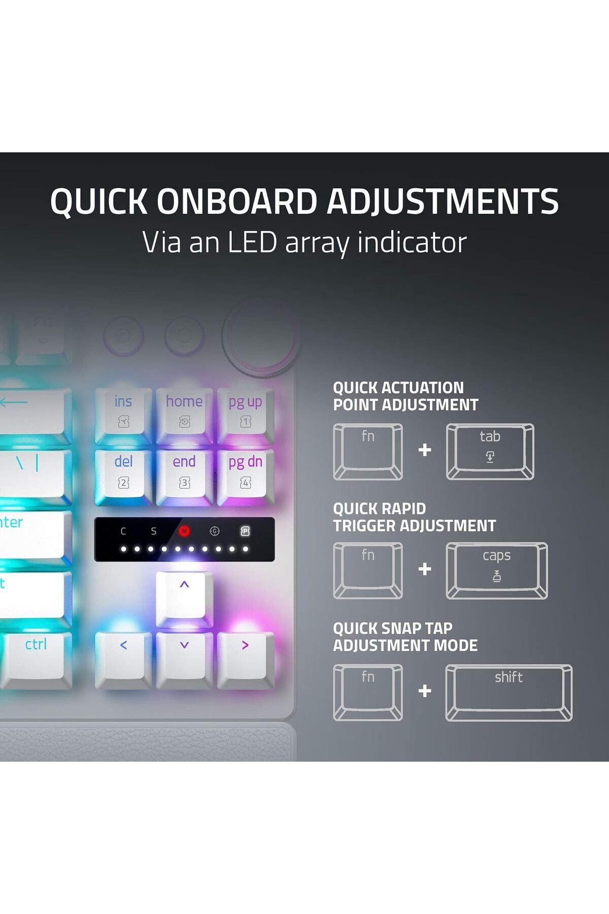 RAZER-Huntsman V3 Pro Tkl Wired Analog Optical Esports Keyboard: Snap Tap Mode/rapid Trigger/rgb 5