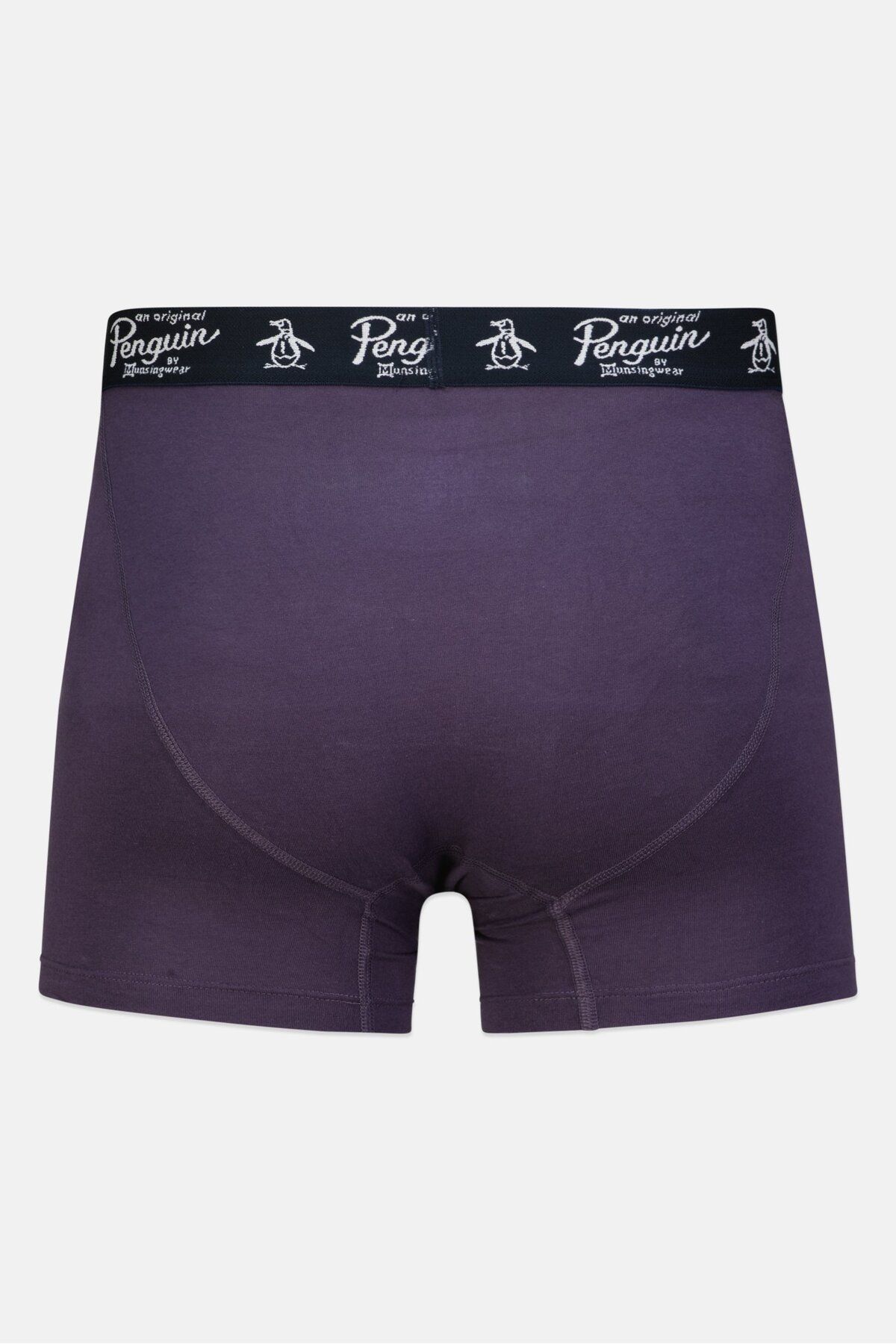 PENGUİN-Men 3 Pc Textured Boxer Briefs, Maroon/Purple/Dark Grey 4