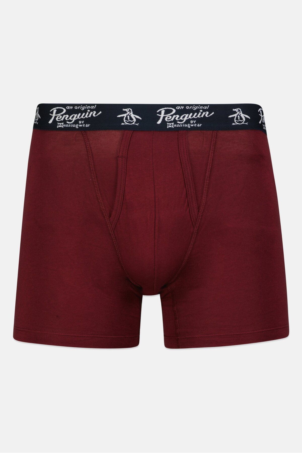 PENGUİN-Men 3 Pc Textured Boxer Briefs, Maroon/Purple/Dark Grey 5