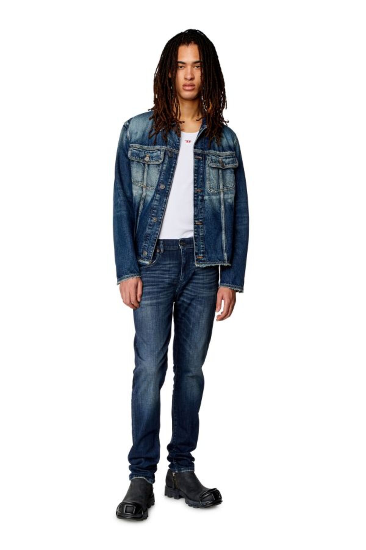 شلوار جین آبی مردانه Slim Fit Blue Jean 2019 D Trukt Diesel