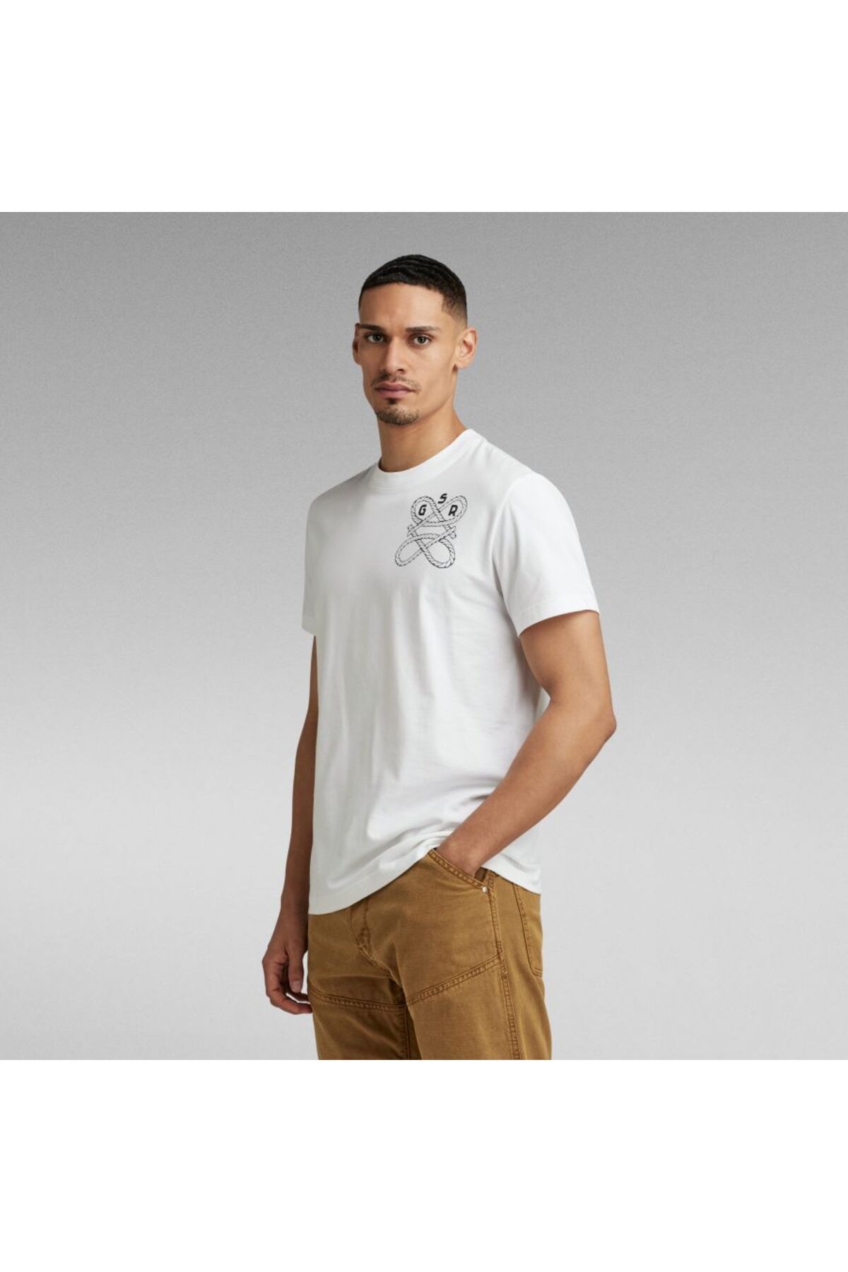 تی شرت سفید مردانه G STAR RAW توری اورجینال G-STAR RAW