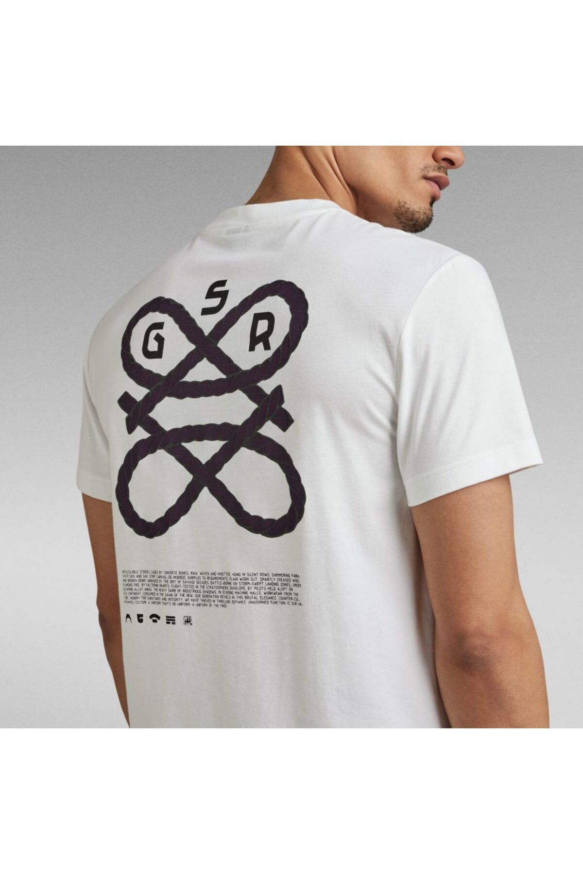 تی شرت سفید مردانه G STAR RAW توری اورجینال G-STAR RAW