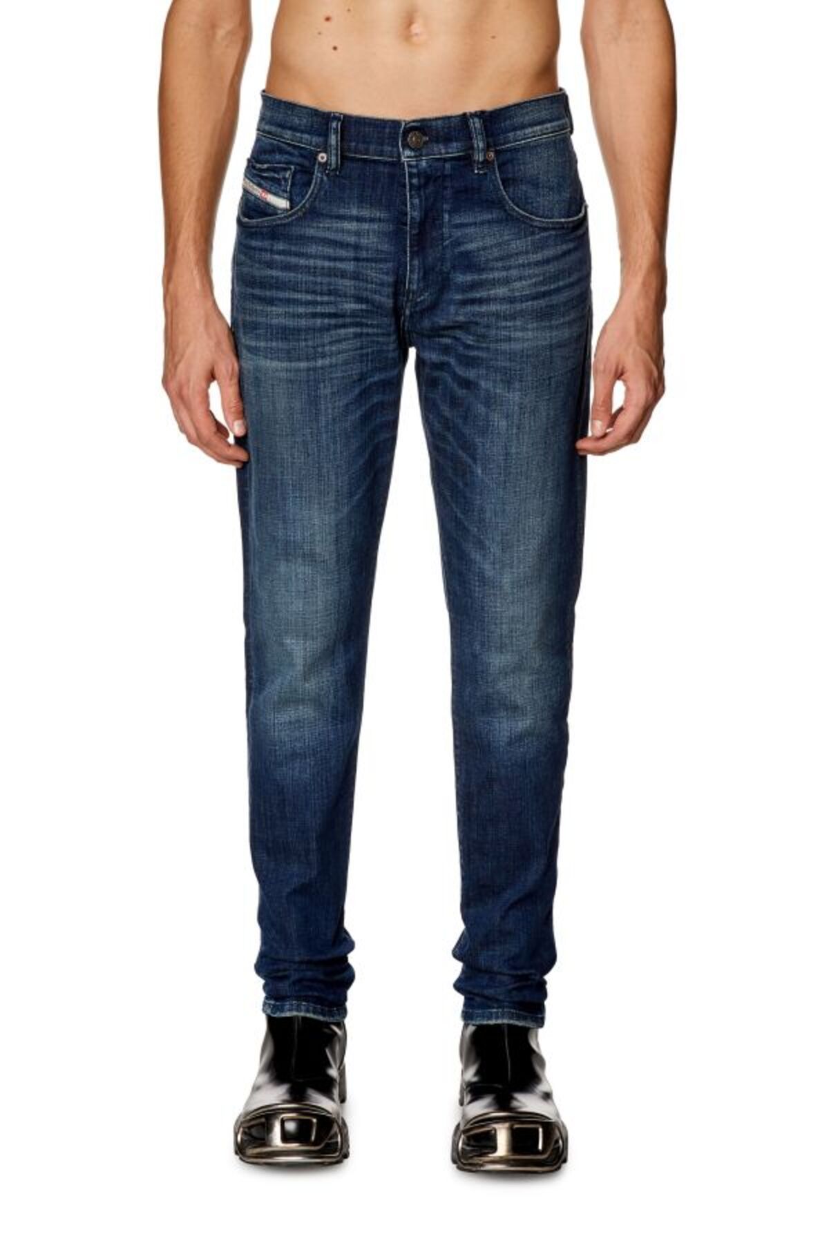 شلوار جین آبی مردانه Slim Fit Blue Jean 2019 D Trukt Diesel
