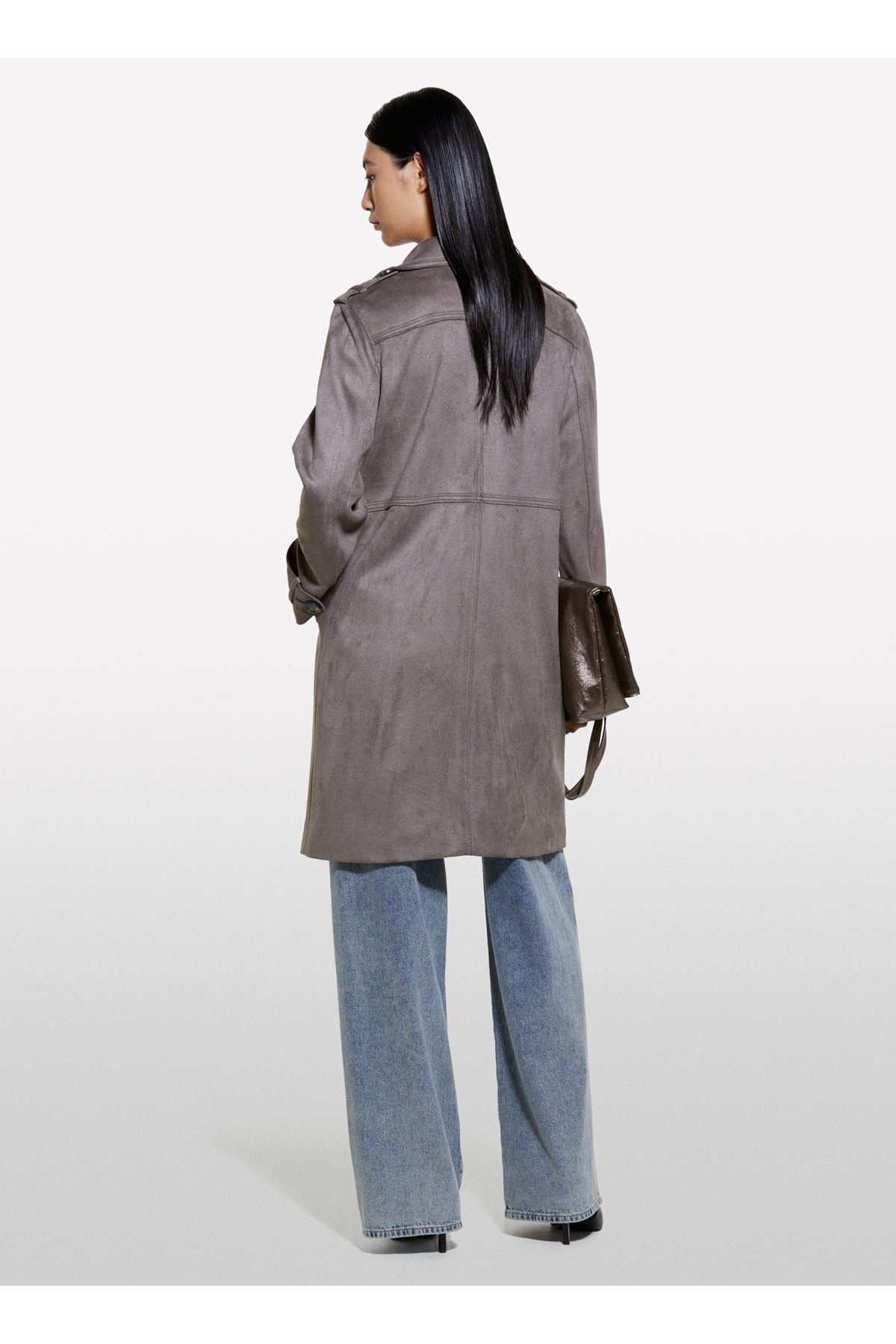 Sisley-Smoked Women's Trench Coat 20Azln04H 4