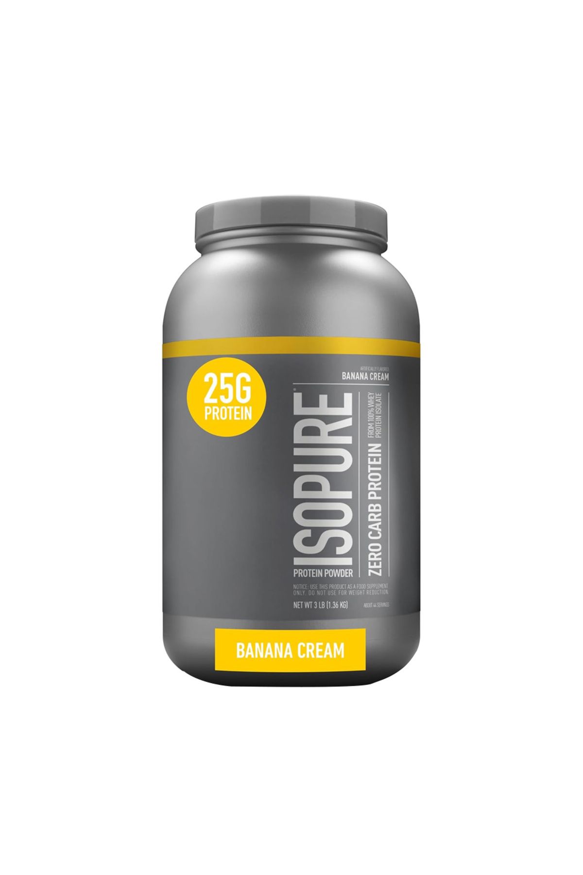 Nature's Best-Isopure Zero Carb Protein, Banana Cream, 3 LB 1