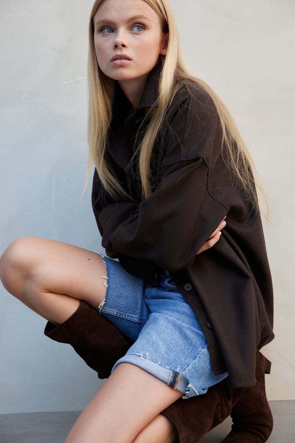 H&M-Oversized twill shirt 2