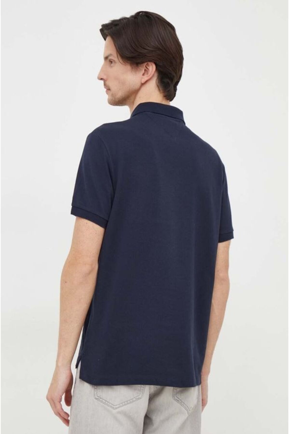 تی شرت یقه پولو مشکی مردانه چوگان اورجینال Tommy Hilfiger