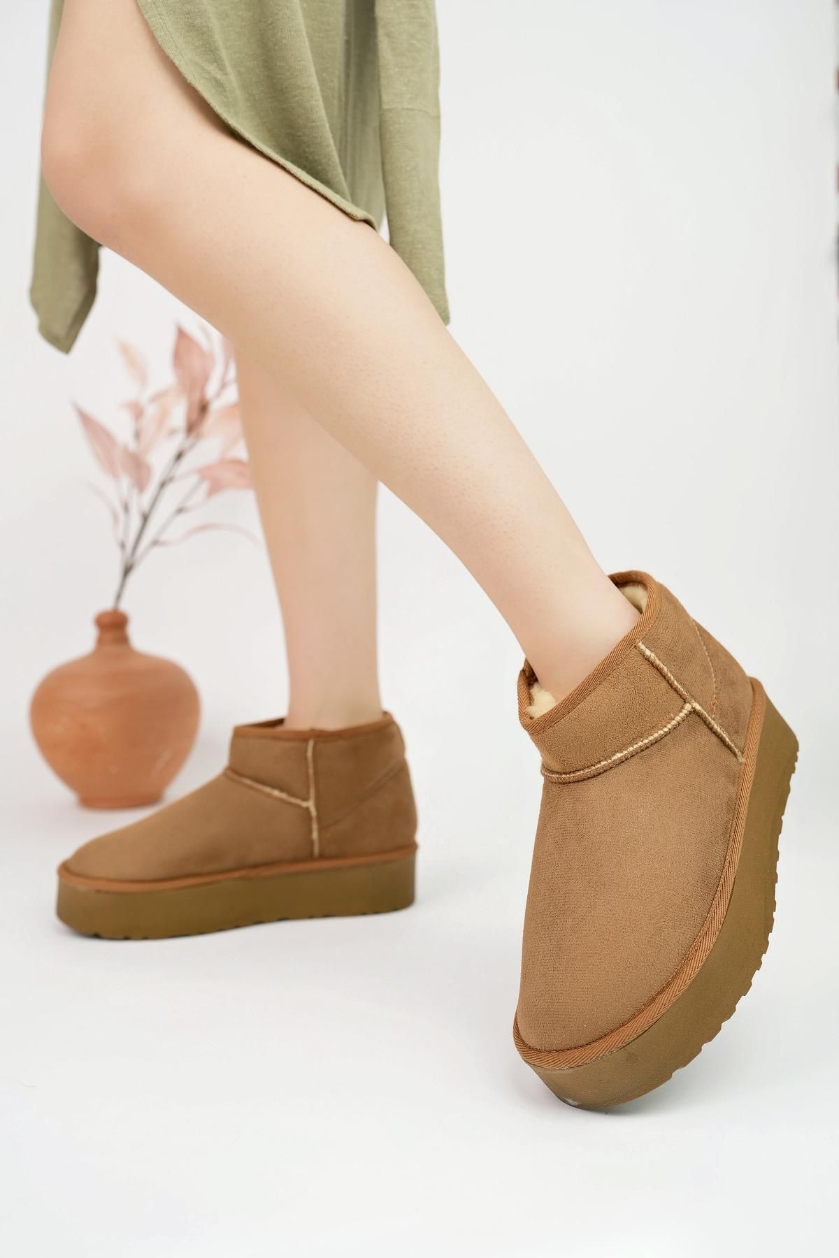 XStreet-Γυναικείες μπότες Sophie 101 Wool Short Wedge 2