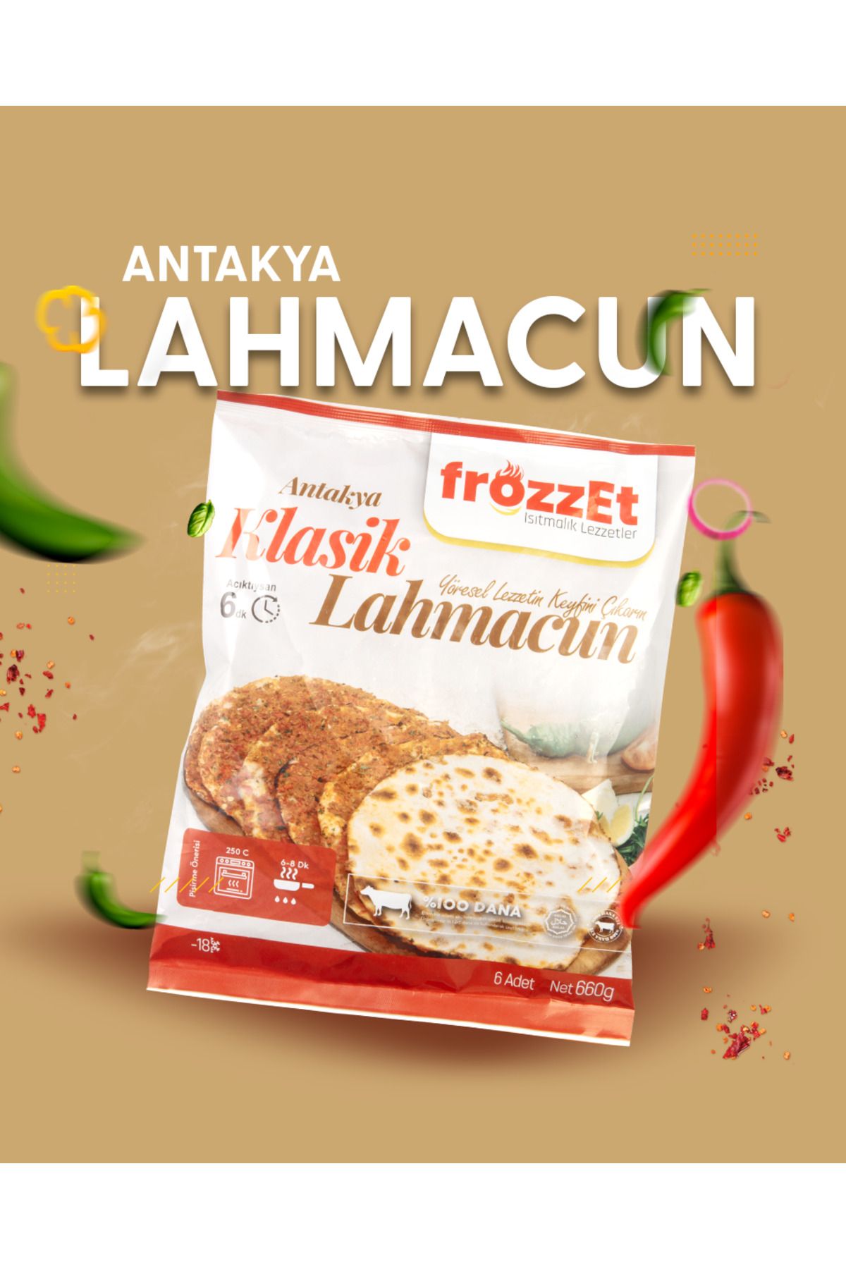 Frozzet Gıda Lahmacun 3'lü Paket