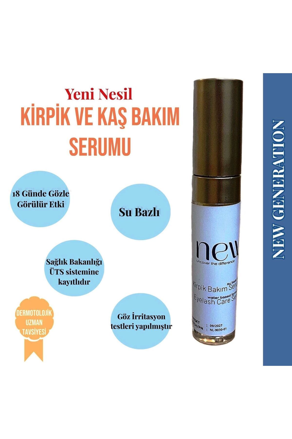 New Life-Eyelash and Eyebrow Nourishing Care Serum (Water Based) 5ml 3