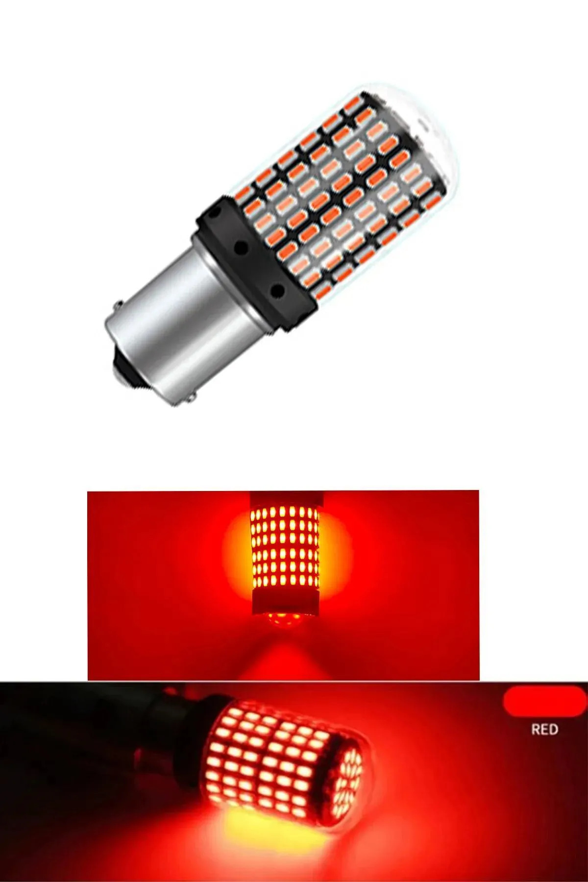 Tiger Marketing 144 Led Kırmızı Fren Lambası Tek Duy Mükemel Işık