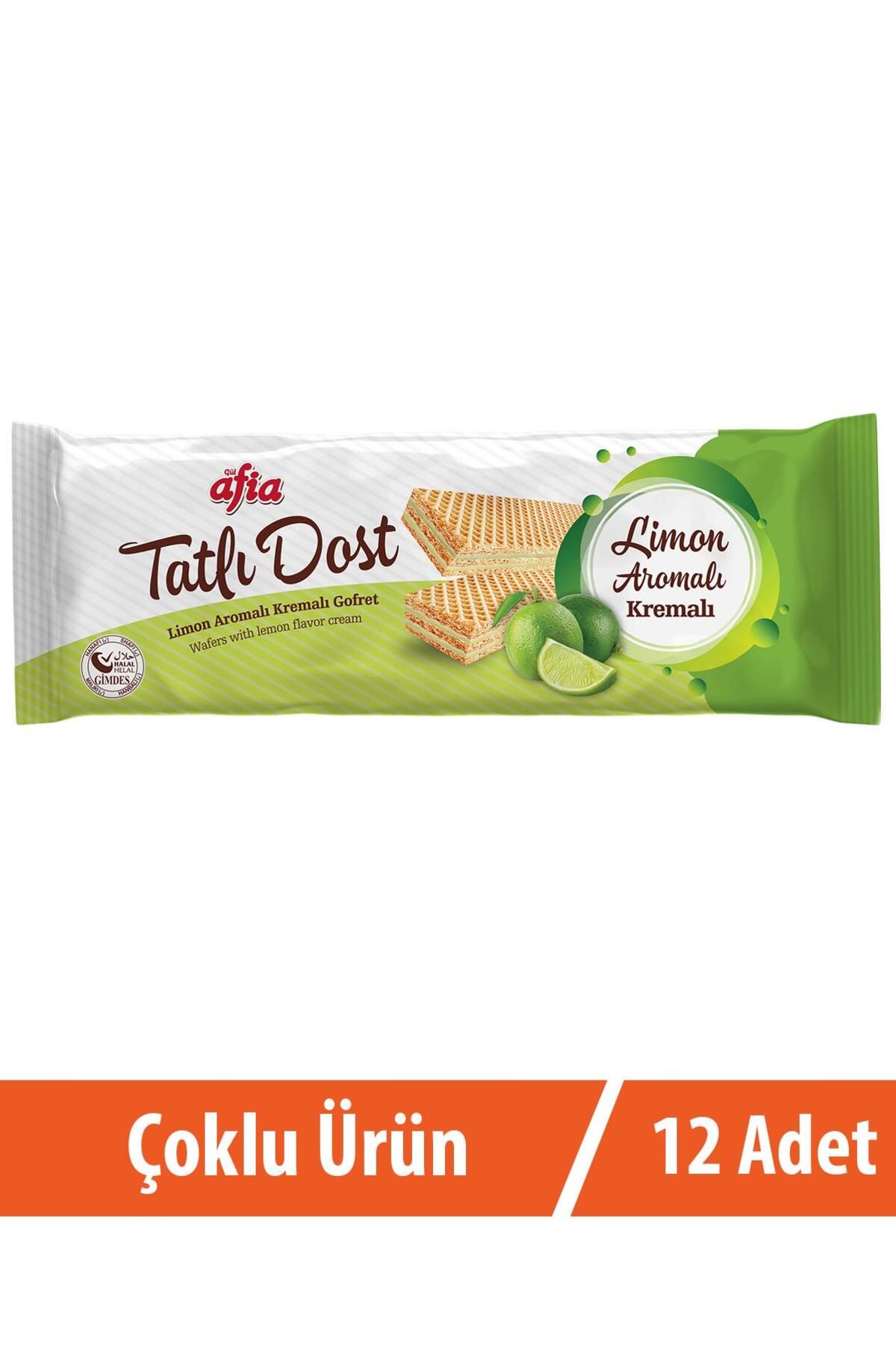 Afia Tatlı Dost Limon Kremalı Gofret 12x140 Gr