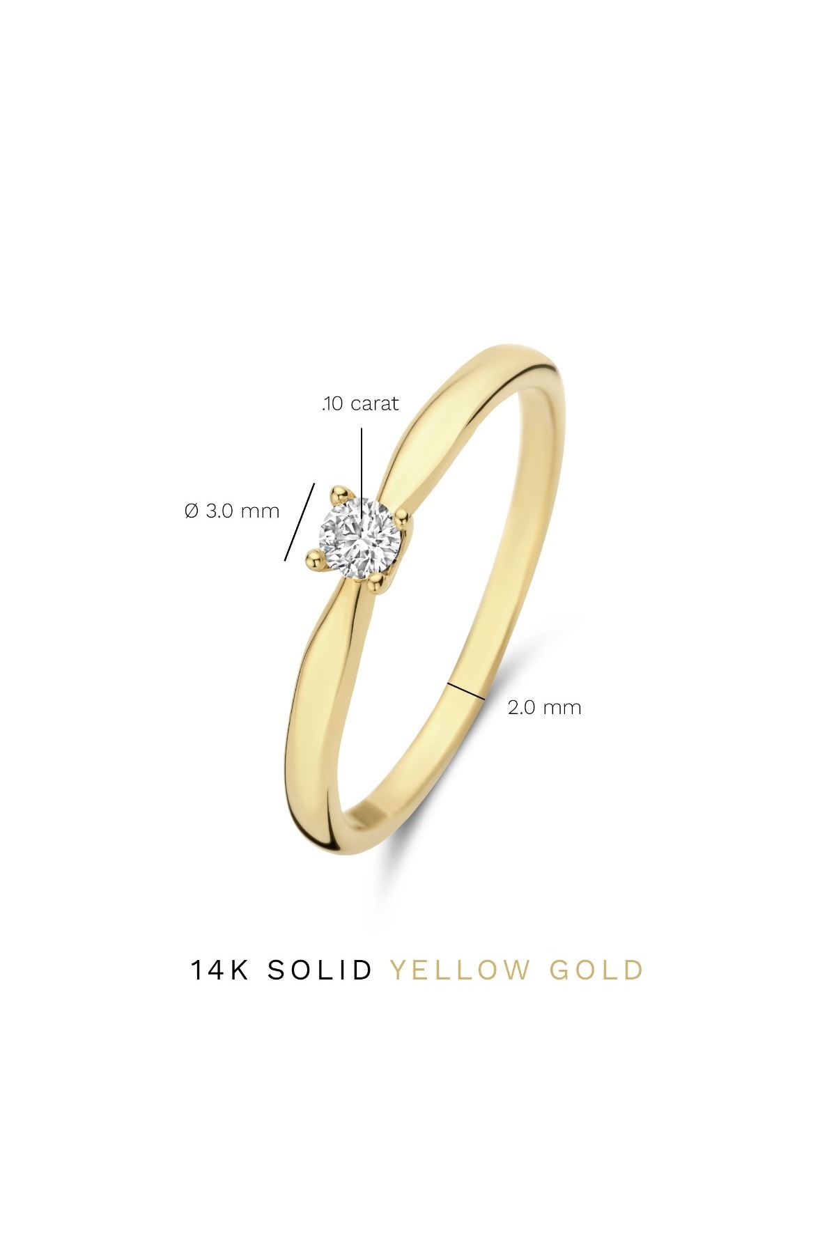 Isabel Bernard-Isabel Bernard De la Paix 14 Karat Ring, Verlobungsring 52 7