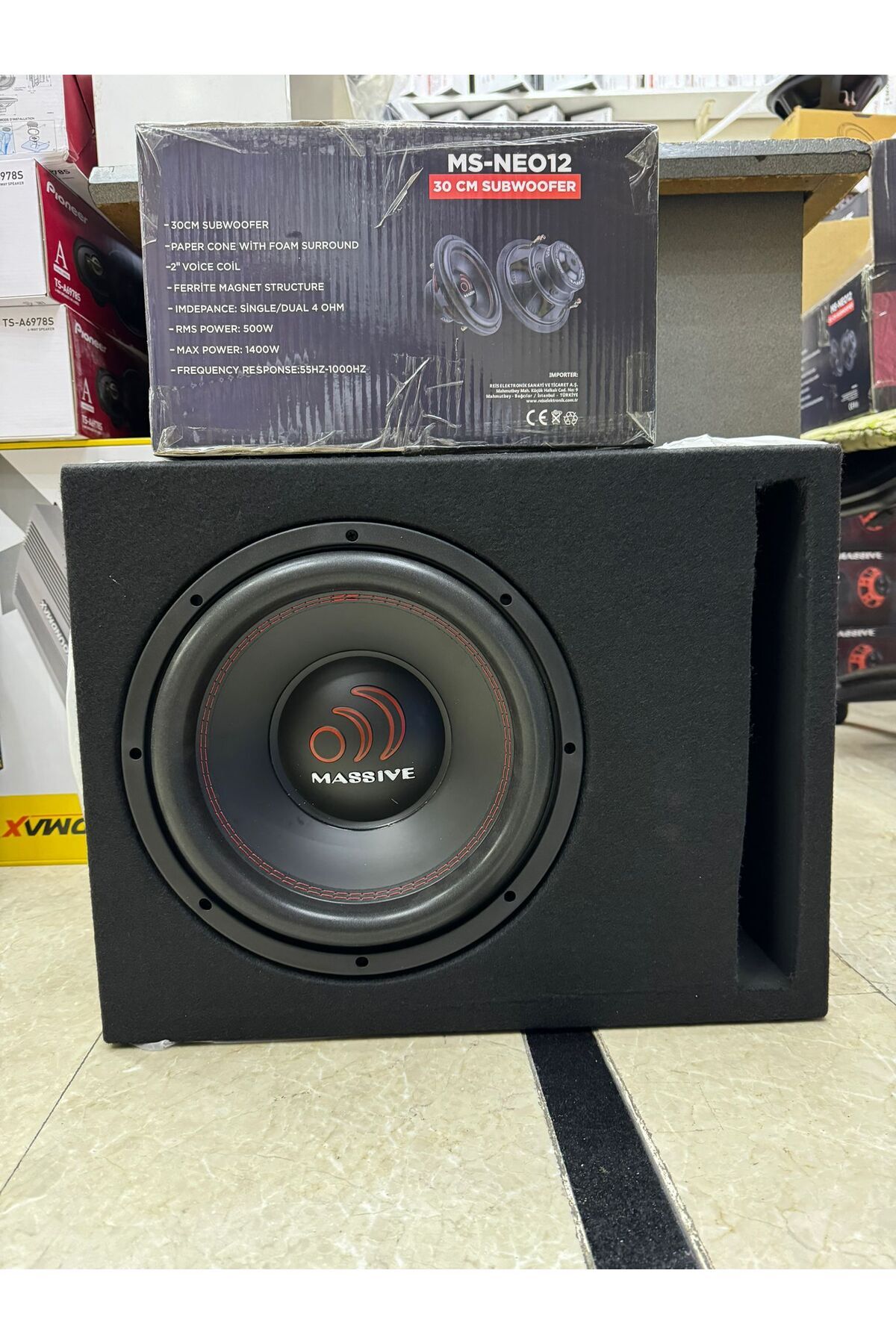 Masiva Ms-neo12 Çift Bobin 30cm Özel Spl Kabinli Bass 1400watt