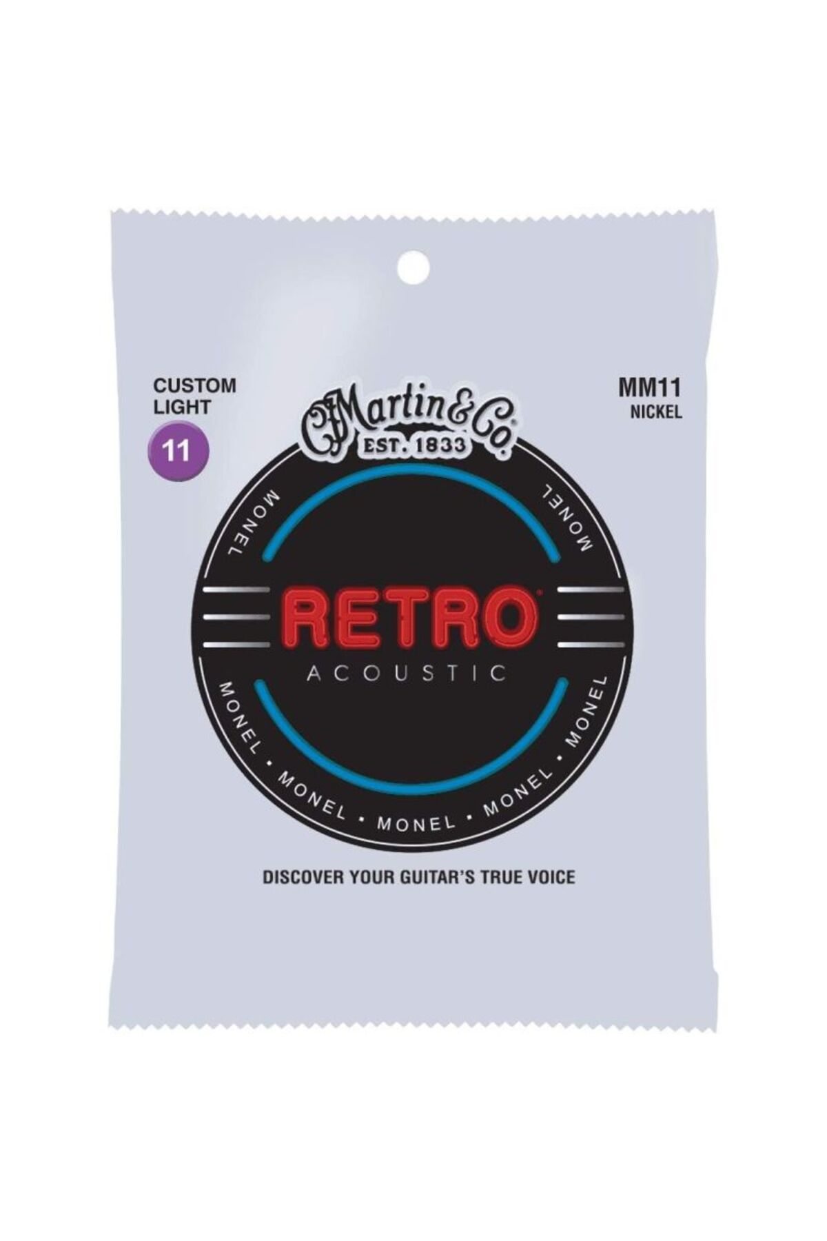 MARTIN & CO-Martin Co Retro (Mm11) 011-.052 Custom Light Acoustic Guitar String 1