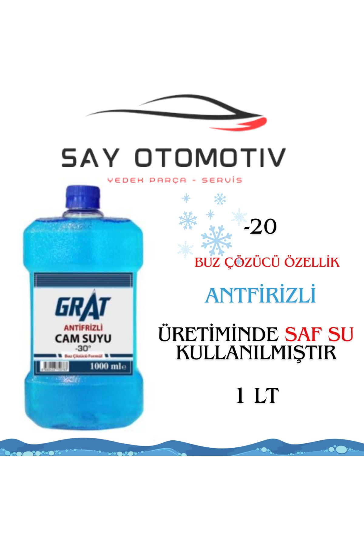 GRAT CAM SUYU ANTİFRİZLİ 1LT