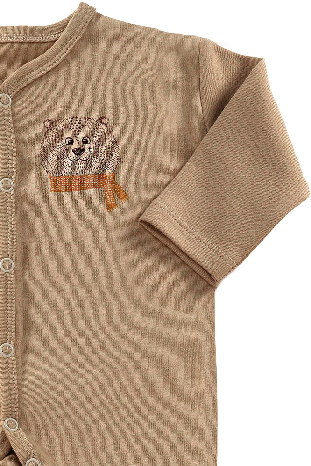 tinylamb Cool Bear Unisex 3 Parça Hastane Çıkışı Takımı Organik Pamuk Yenidoğan Mini Set fotoğrafı 2 (önizleme)