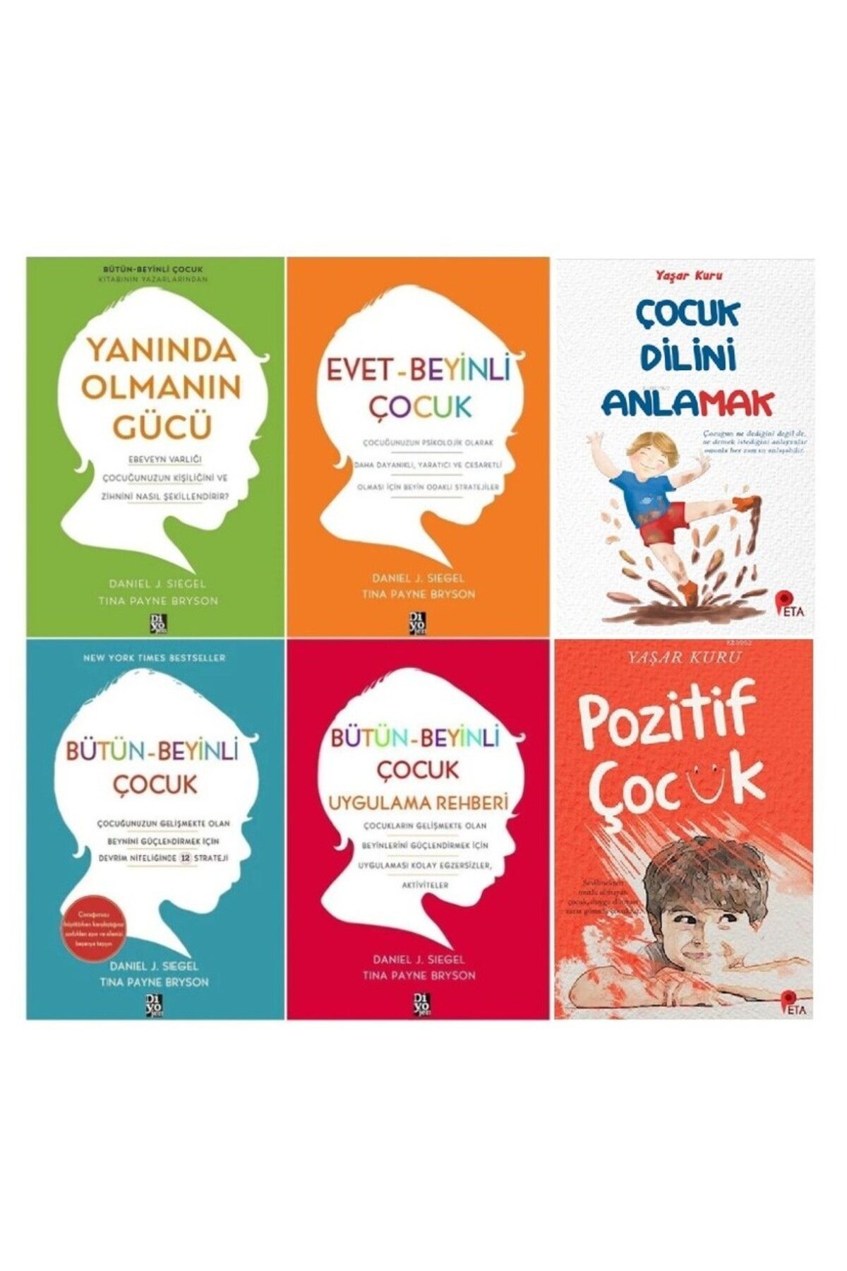 Diyojen Yayıncılık Yanında Olmanın Gücü Bütün Beyinli Çocuk Serisi 4 Kitap + Yaşar Kuru 2 Kitap Çocuk Dili Pozitif Çocu