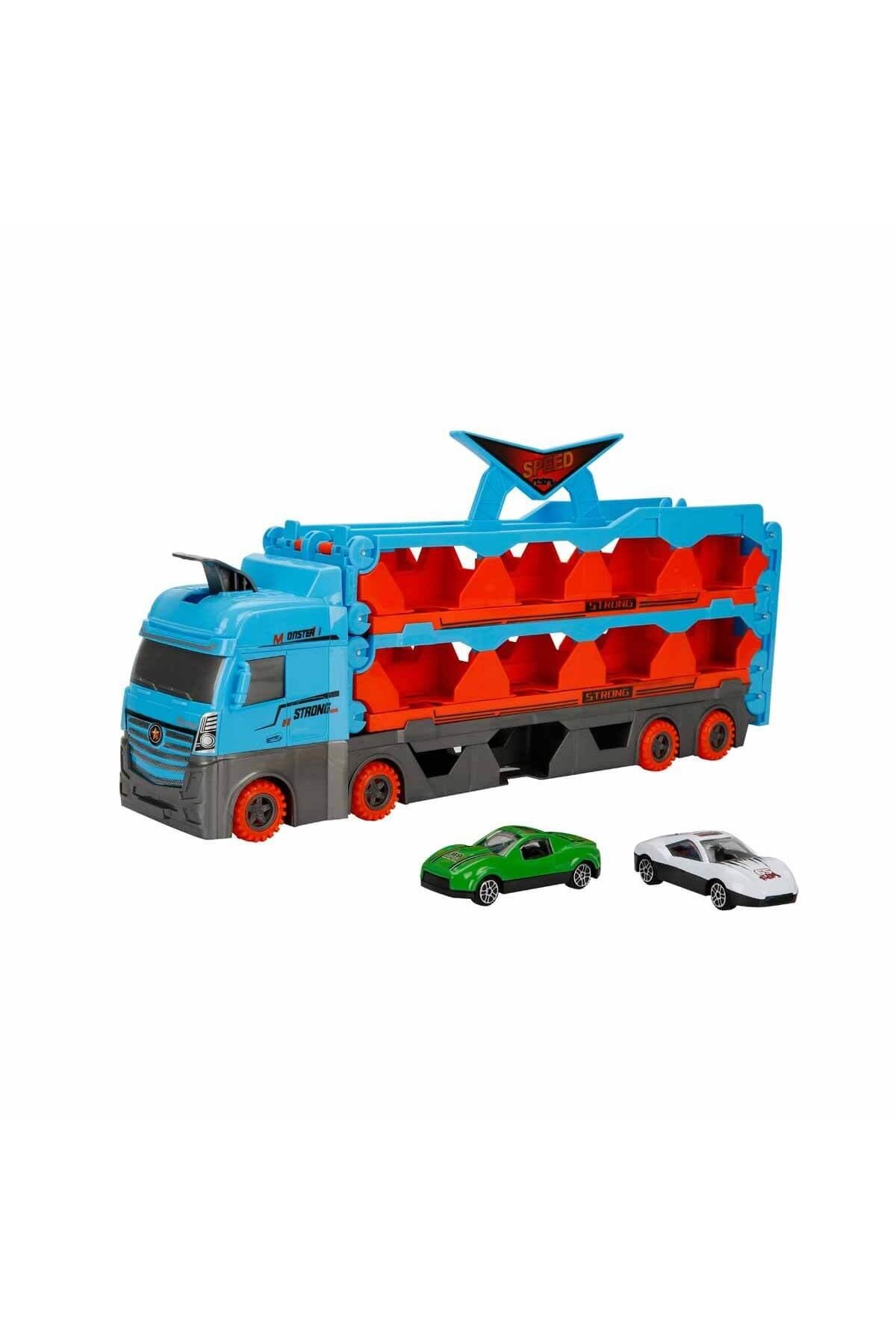 admay Dev Sürat Pistli Uzayabilen Oyuncak Araba Taşıyan Yarış