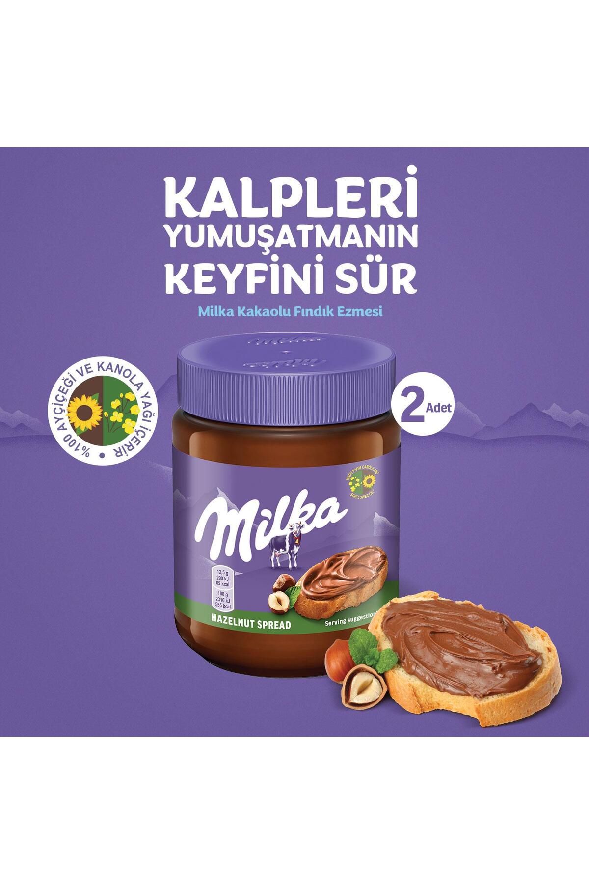 Milka Sürülebilir Kakaolu Fındık Ezmesi 350 gr – 2 Adet