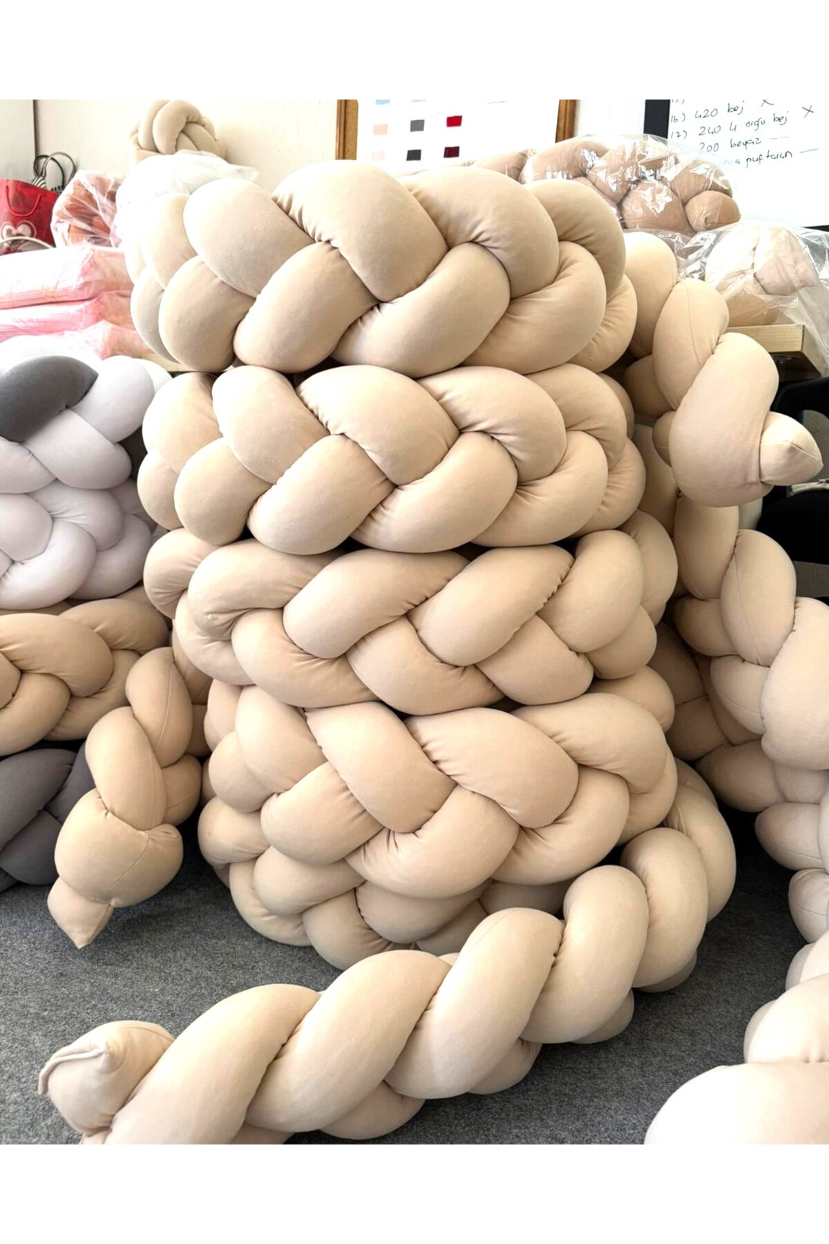 düğüm yastık 420 cm 3 Örgü Beşik Korumalık fotoğrafı 4 (önizleme)