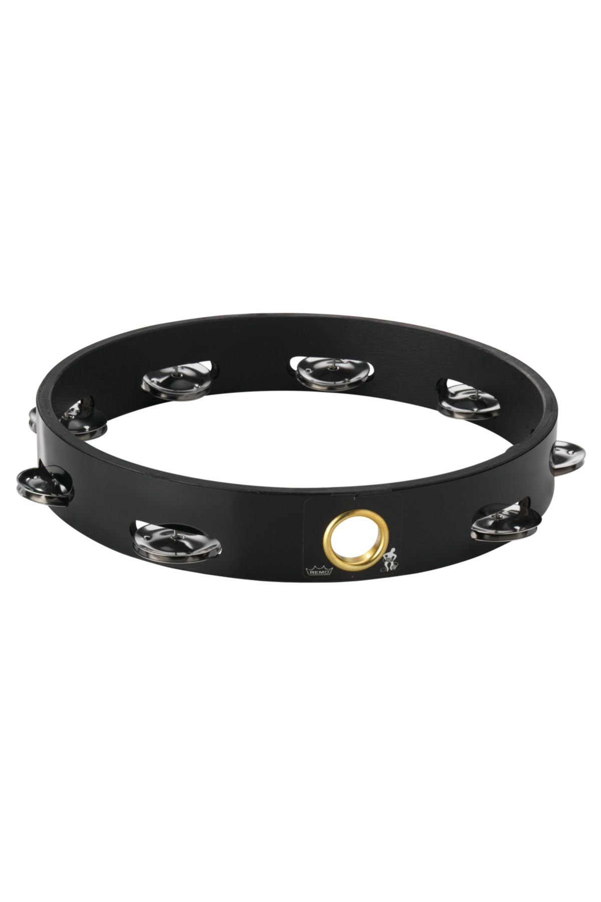 REMO Ta-6110-70- Quadura® Tek Sıra 8 Zilli Siyah 10 Derisiz Tef