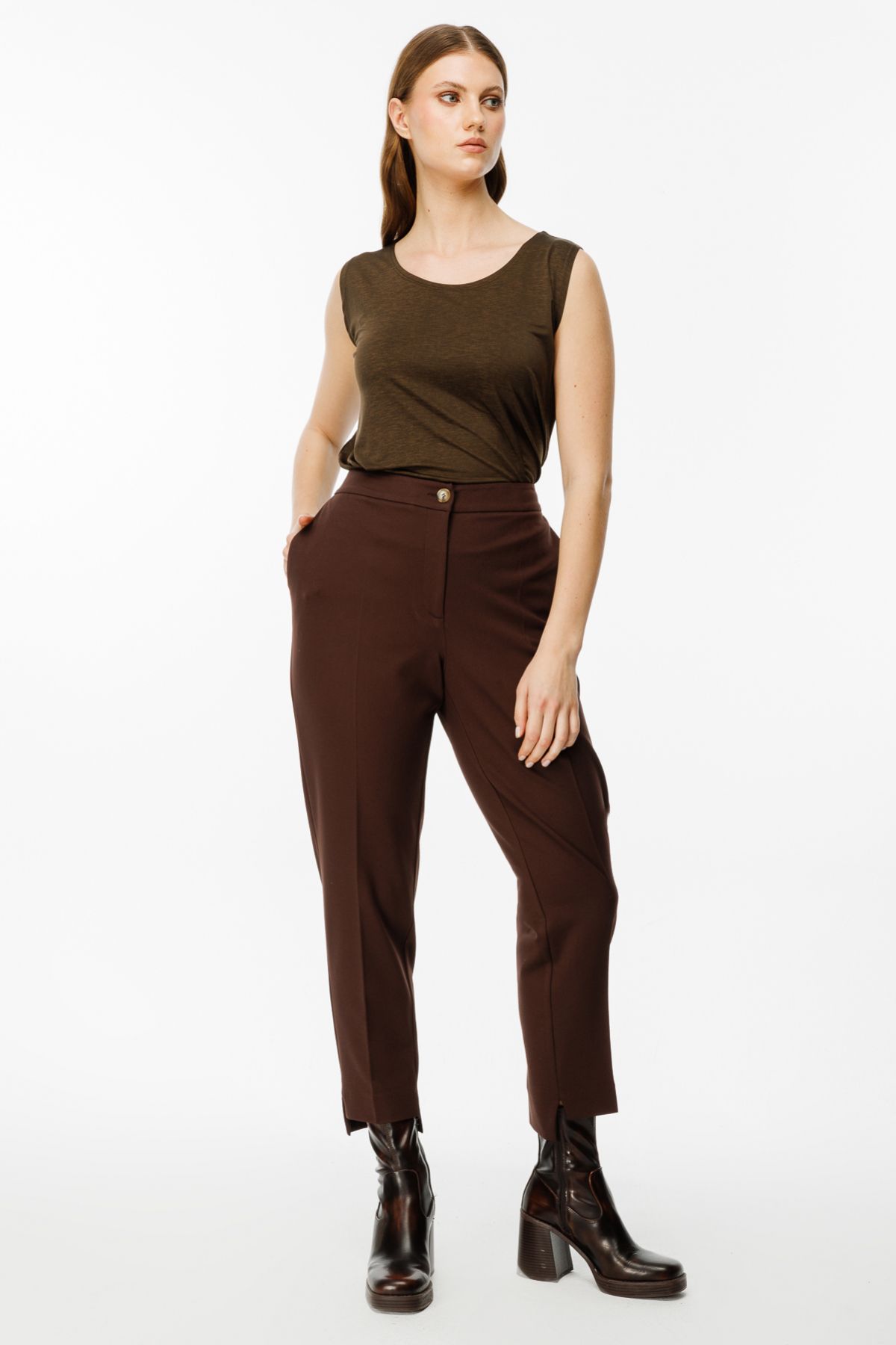 Ekol-Lycra Large Size Trousers with Elastic Waist 2