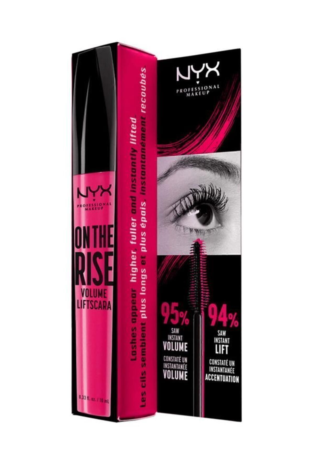 NYX Professional Makeup On The Rise Volume Liftscara Black - Hacim Veren Siyah Maskara-8