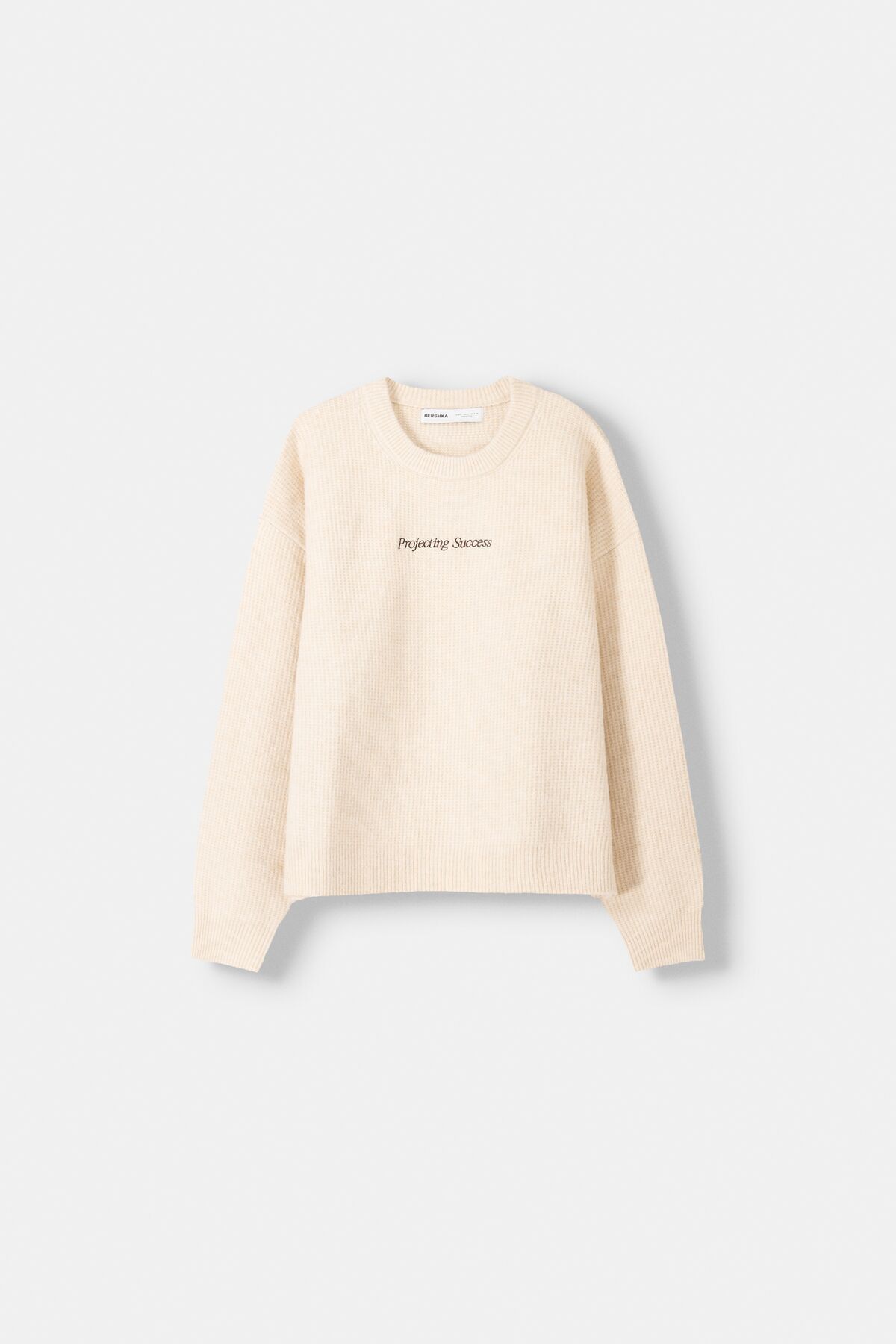 Bershka-Embroidered textured sweater 2