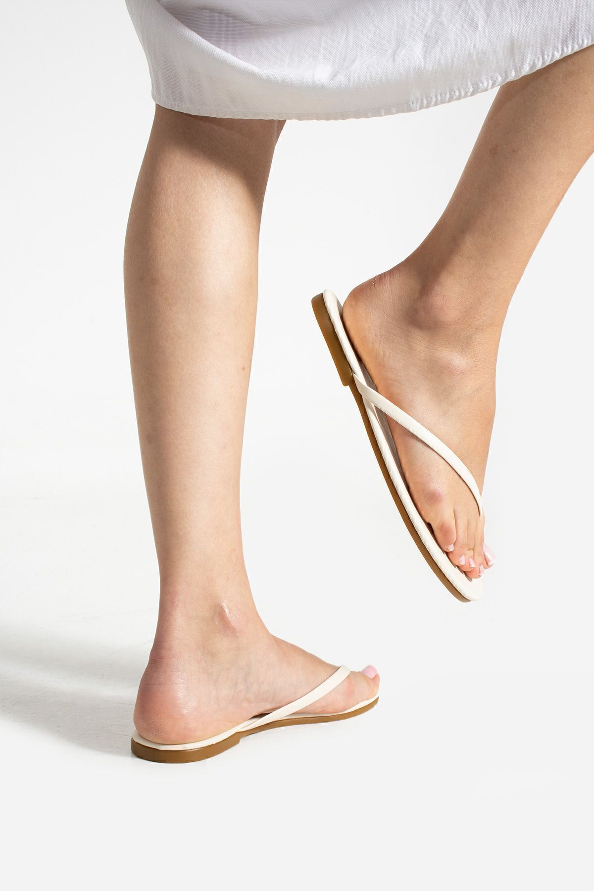 Lufie Style-Style Women's Flip Flops Bone 5