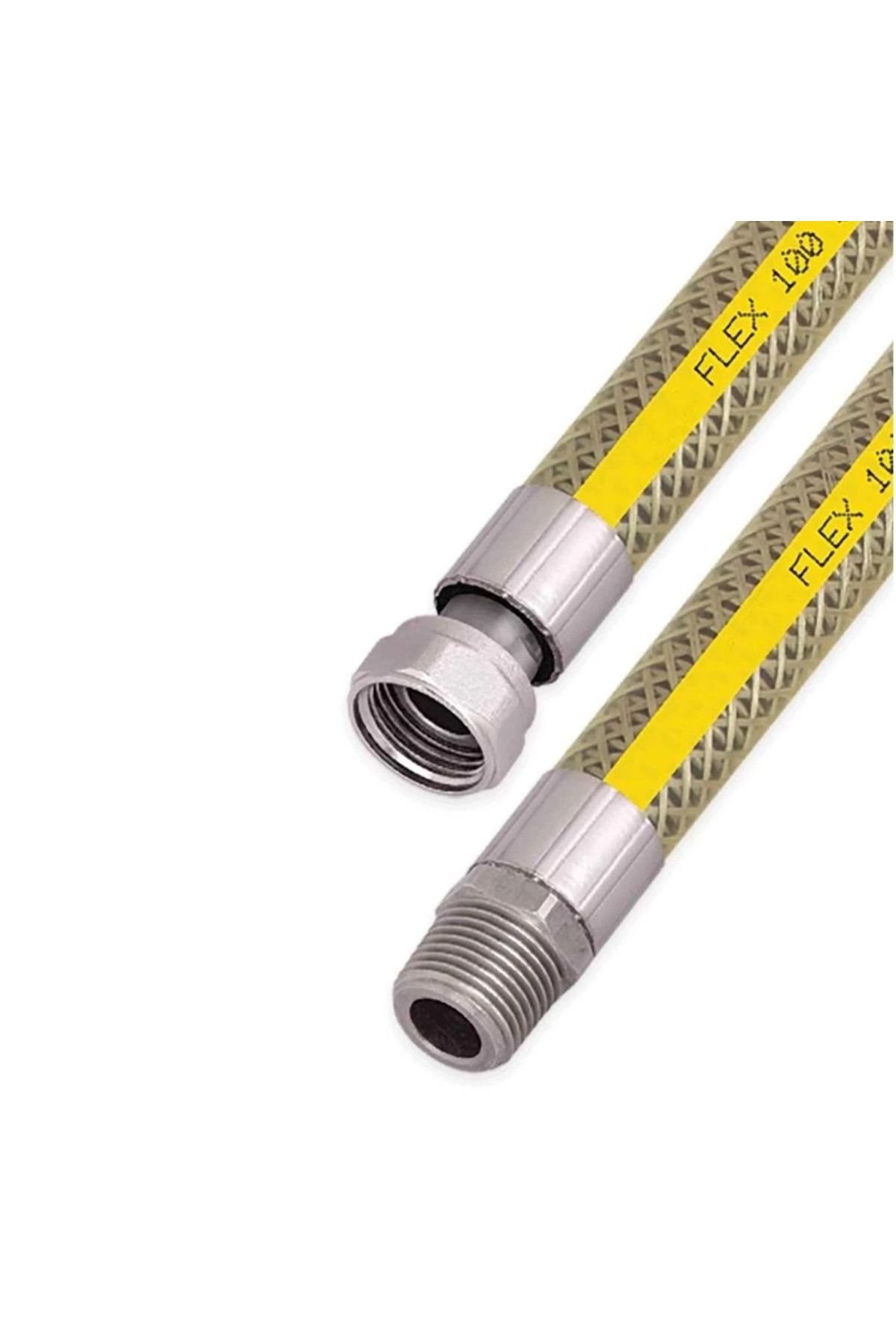 Easy Tedarik Ocak Fırın Doğalgaz Bağlantı Fleksi Extra Korumalı Hortum 0.75 Cm
