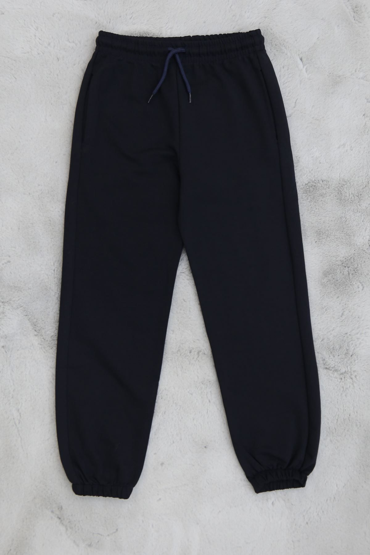 Cream-10-13 Years Old Navy Blue Children's Sweatpants - 324621 .1576 1