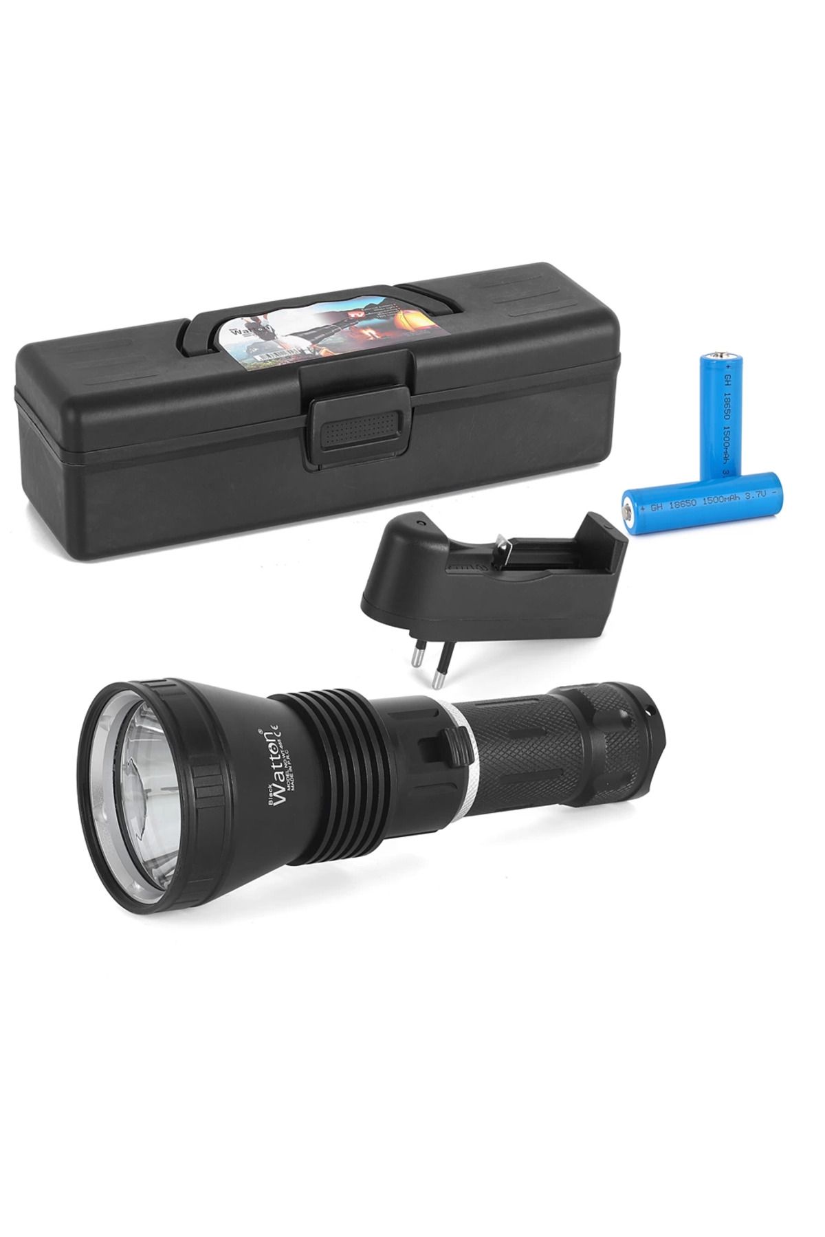 Easy Tedarik 1200 Lümen Profesyonel Şarjlı El Feneri Wt-655