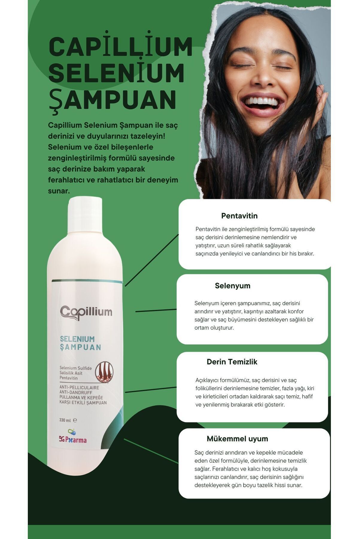 Capillium-Seborrheic and Anti-Selenic Shampoo to Prevent Dandruff, Itching and Flaking 2
