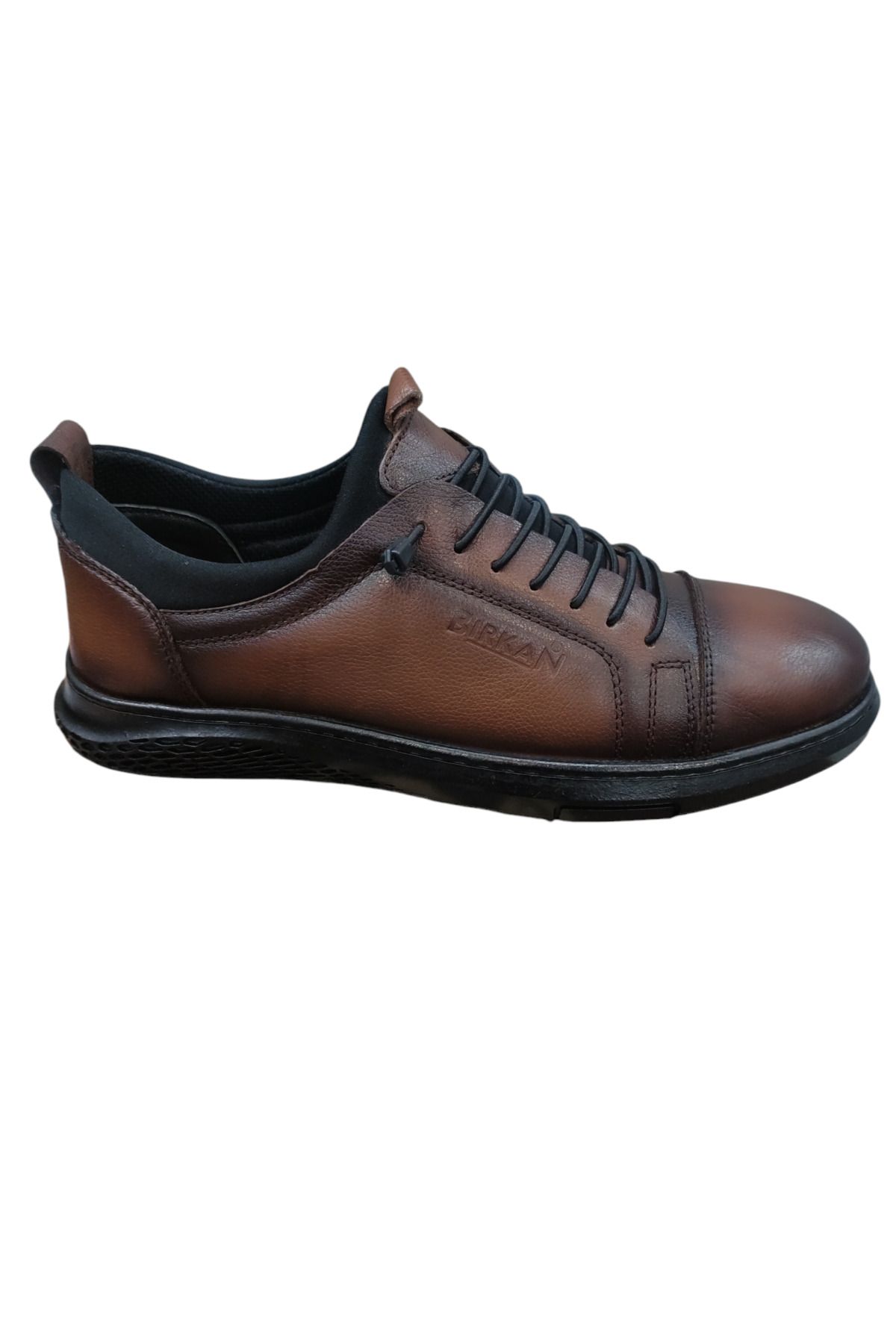 Özkan Ayakkabı-Genuine Leather Tan Skin Full Orthopedic Rubber Sole Tire Lace Winter Men's Shoes 2