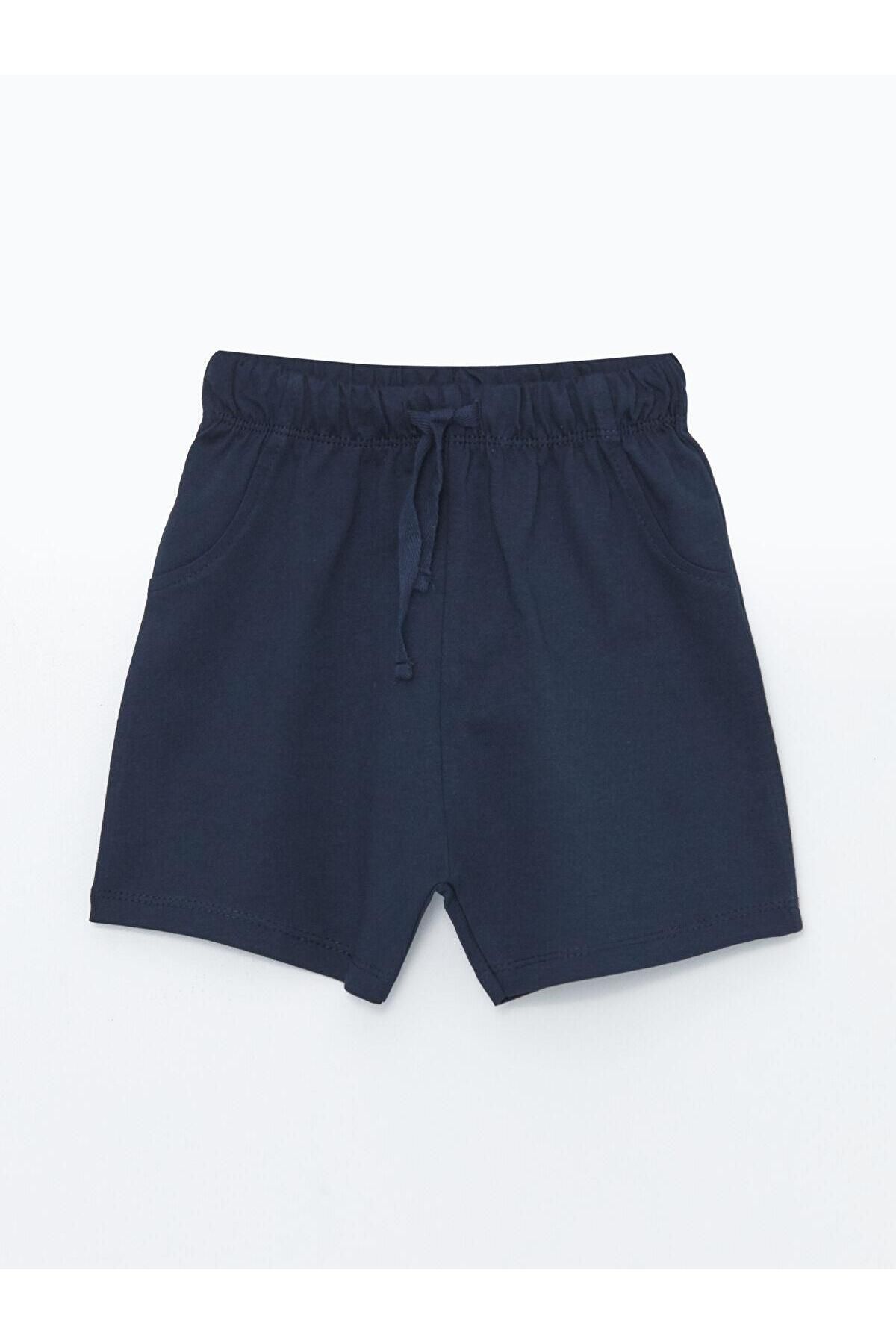 LCW baby Beli Lastikli Basic Erkek Bebek Şort - 1
