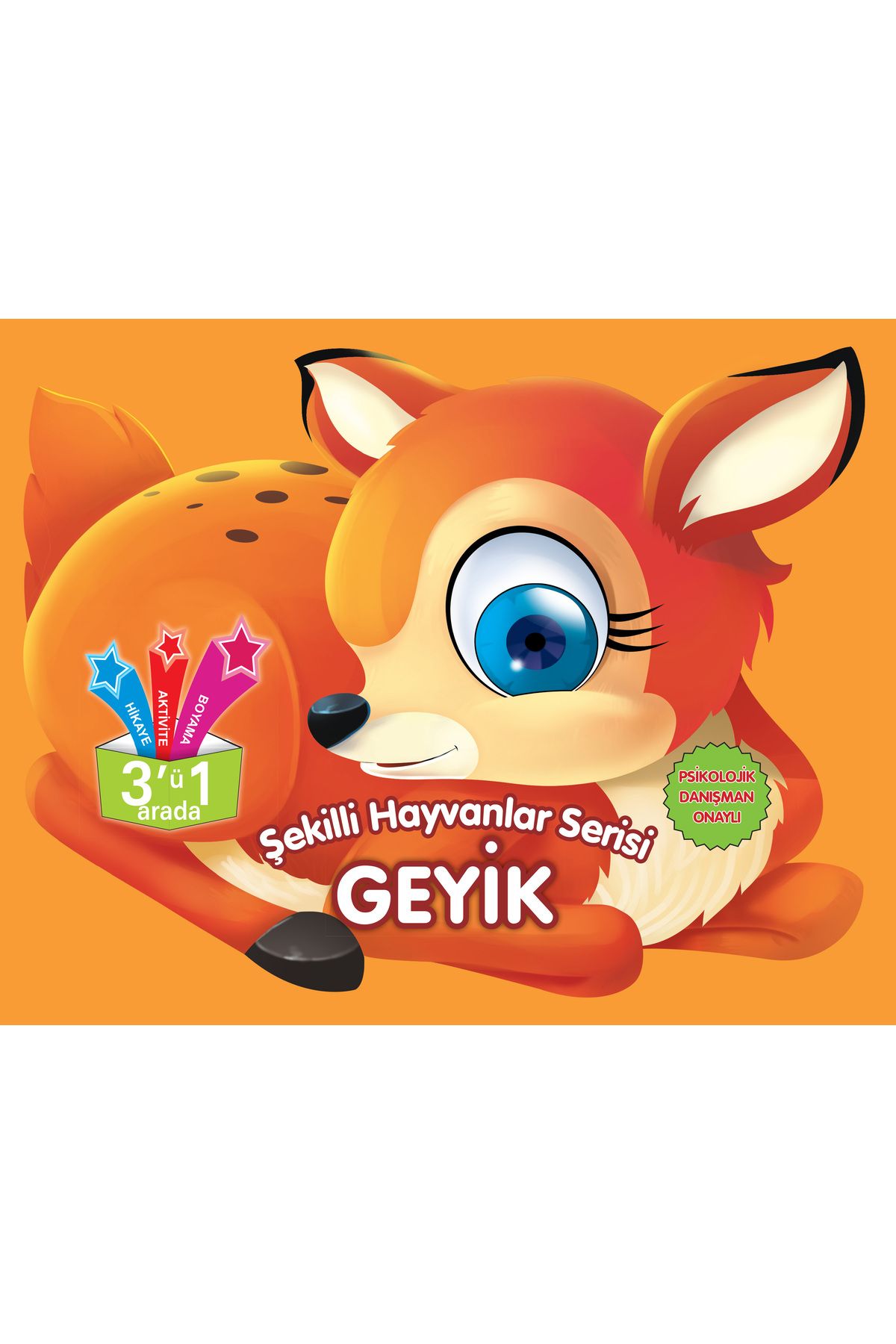 Karma Kitaplar Şekilli Hayvanlar Serisi - Geyik