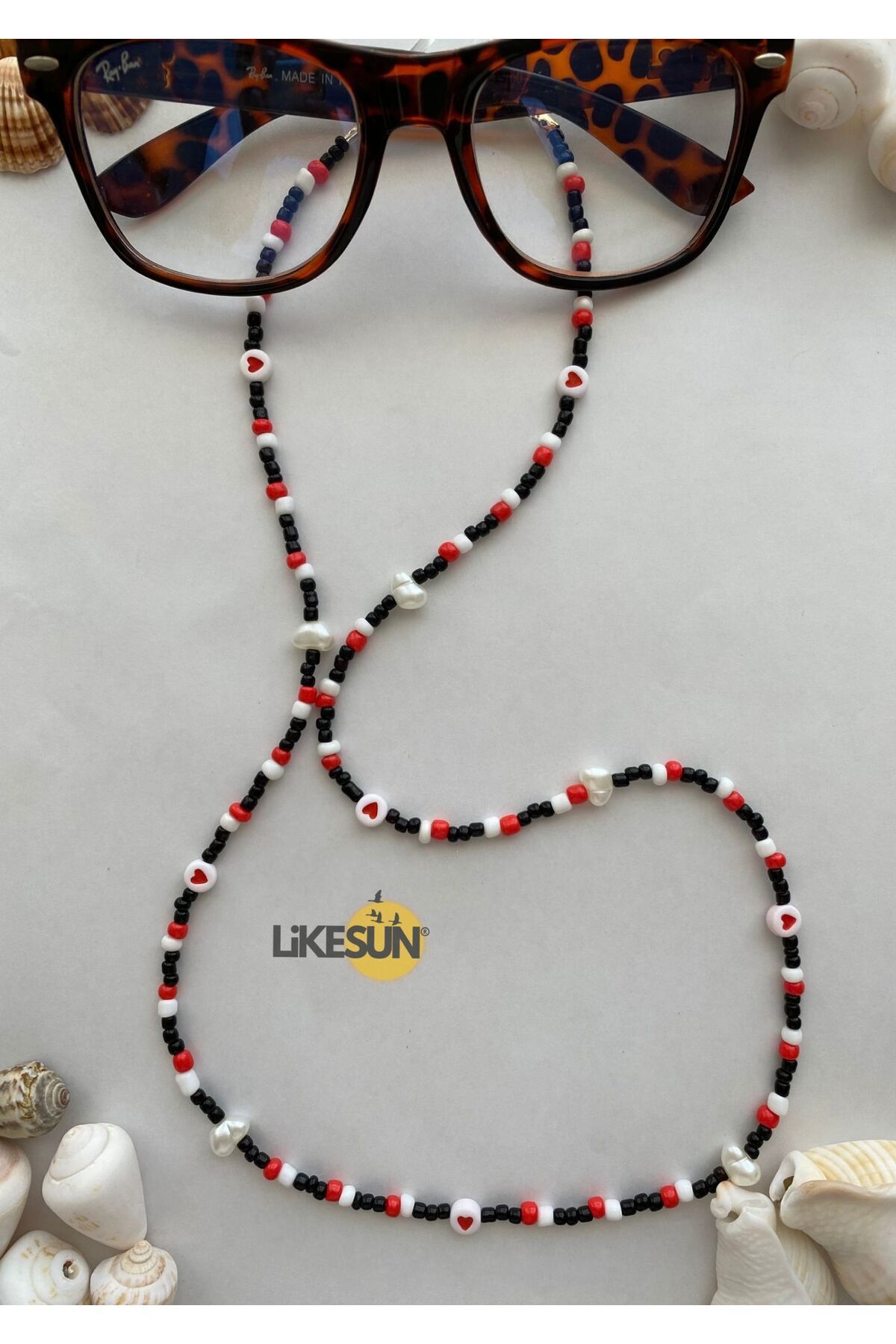 LiKESUN-Işıl Collection - Glasses Strap and Double Wrapped Necklace 3