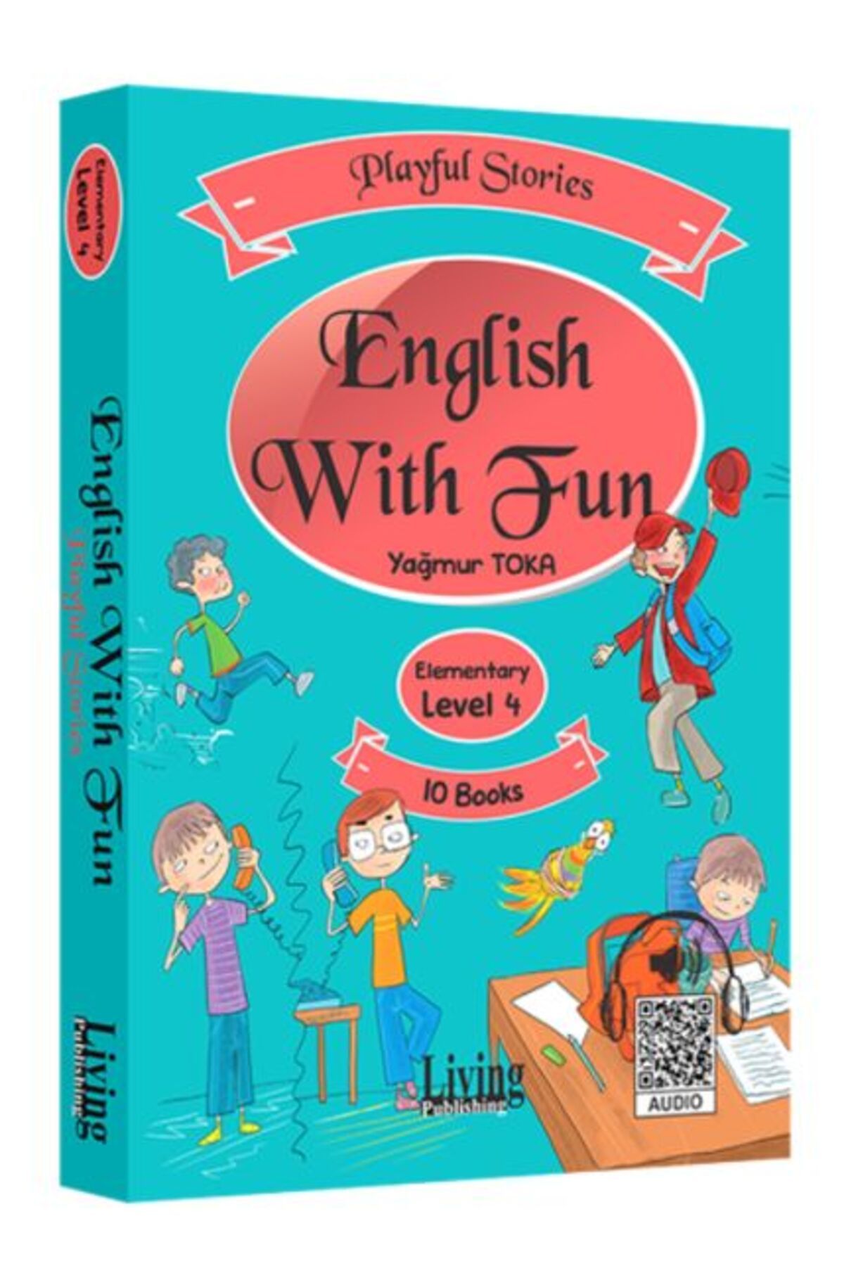 Living English Dictionary English With Fun Level 4 - 10 Kitap - Playful Stories