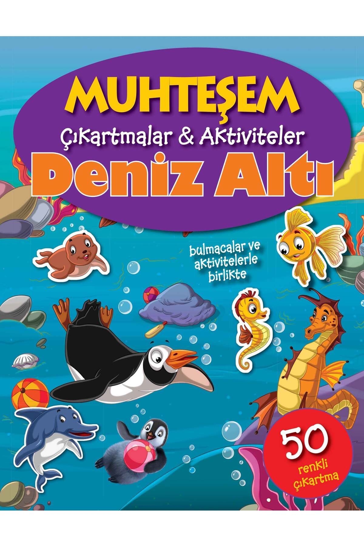 Karma Kitaplar Muhteşem Çıkartmalar ve Aktiviteler - Deniz Altı kitap(Korunakli Posetle)
