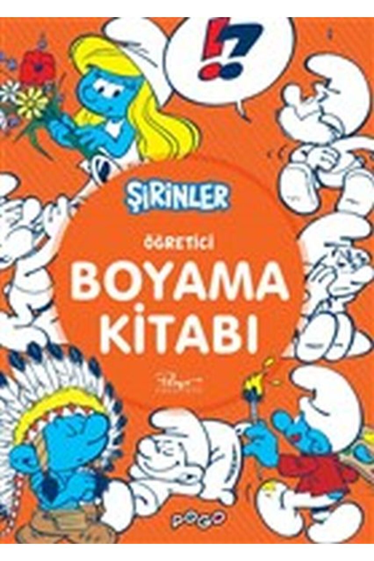 Pogo Çocuk Öğretici Boyama Kitabı - Şirinler