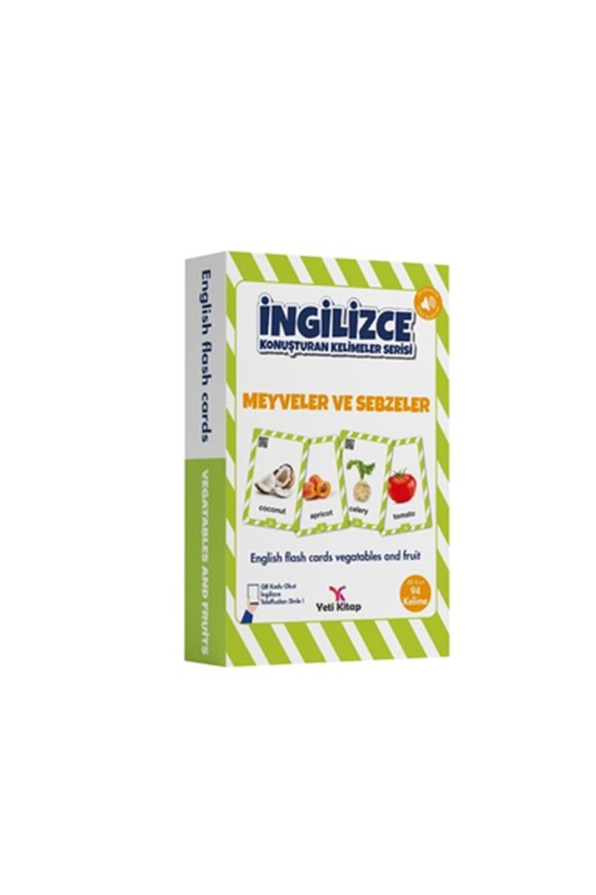 yeti kitap İngilizce Kelime Kartları - Meyveler ve Sebzeler