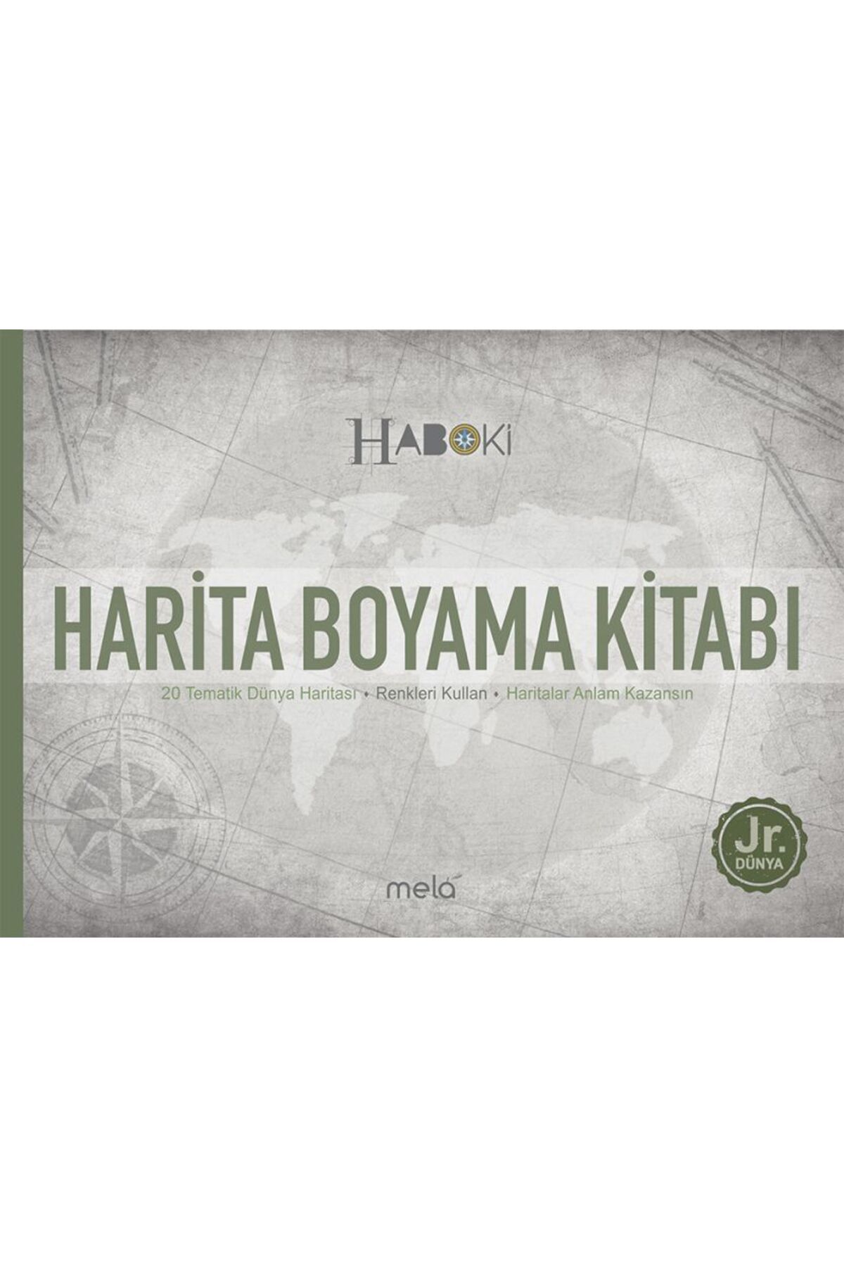 Mela Yayınları Harita Boyama Kitabı 20 Tematik Dünya Haritası