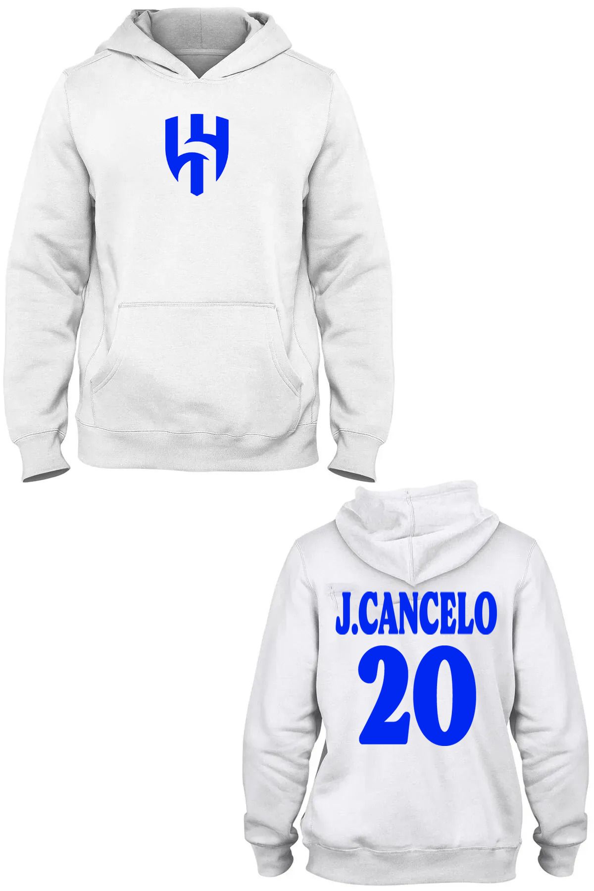 Pisa Art Al-Hilal Suudi Arabistan J.CANCELO 20 Özel Tasarım Kapşonlu Sweatshirt